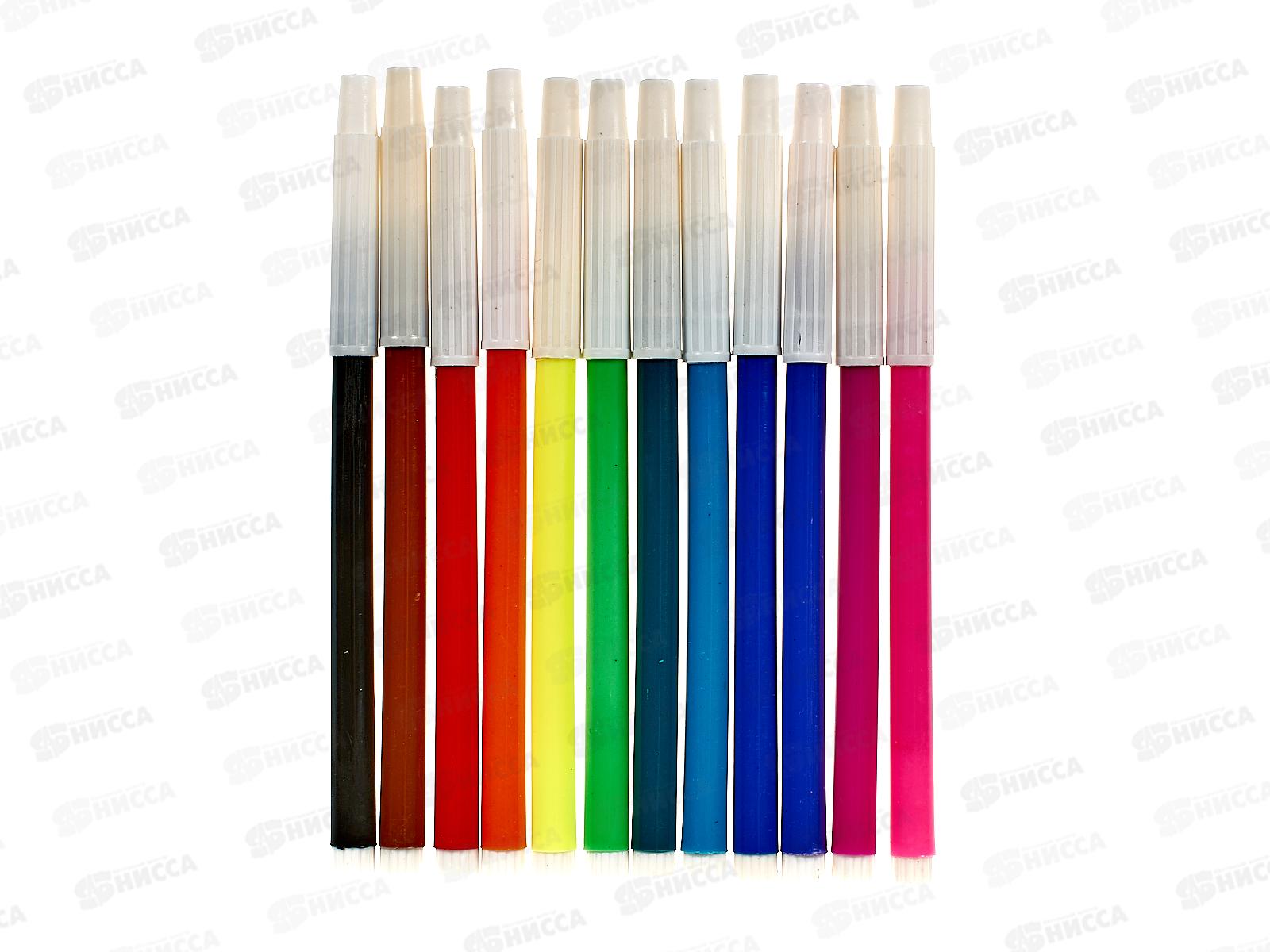 Фломастеры 12 цветов Legend Мультики, невентилируемый колпачок, Ф-8633 блистер *12