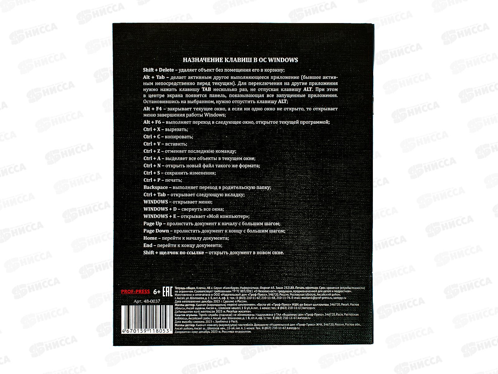 Тетрадь 48л кл. ПП &quotКапибара&quot Информатика, 48-0037 *10/80