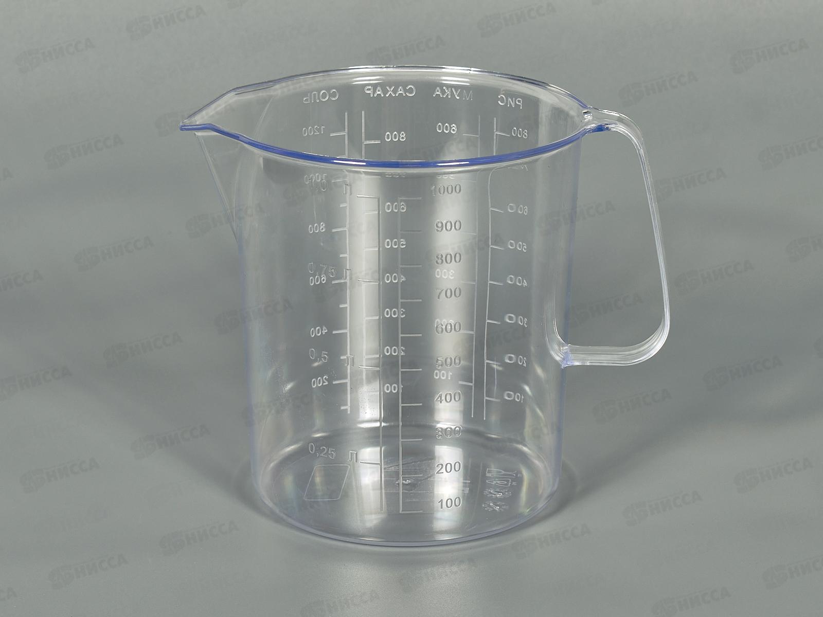 Кружка мерная 1л Бесцветный 435228101 *18  БП