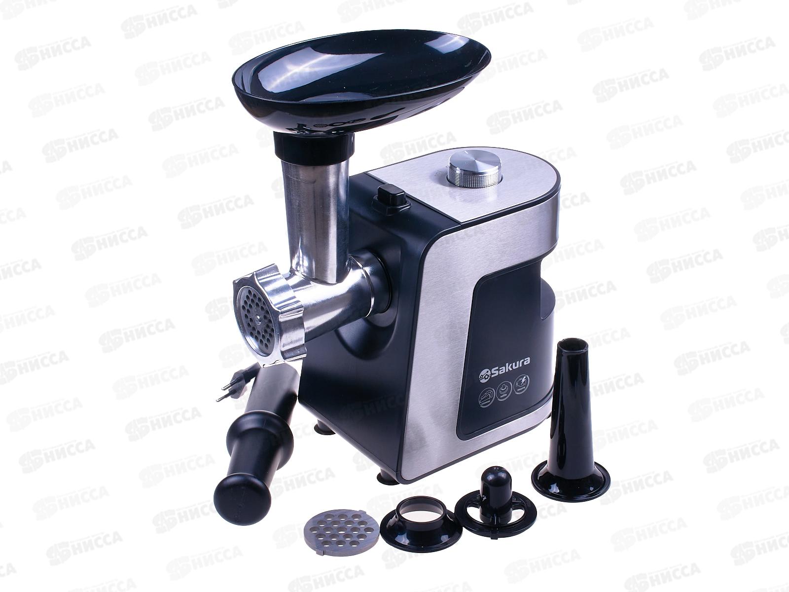 Мясорубка  SA-6432 1800Вт реверс комплект насадок