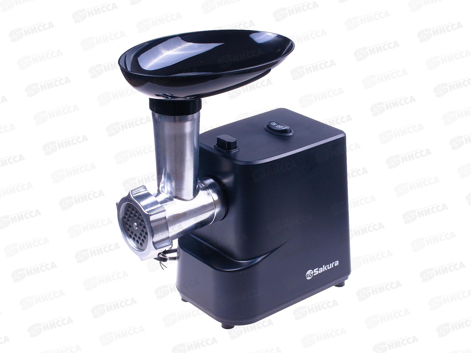 Мясорубка  SA-6429BK 1500Вт реверс+насадки