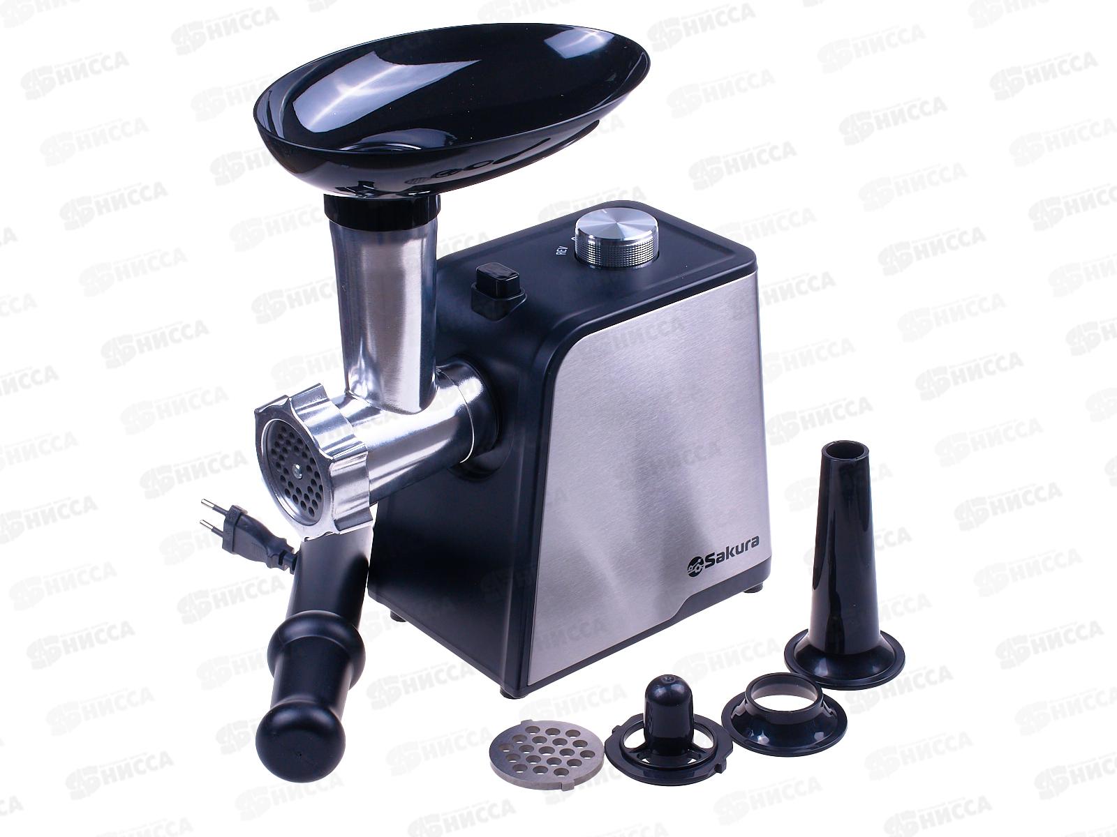 Мясорубка  SA-6430 1800Вт реверс+насадки