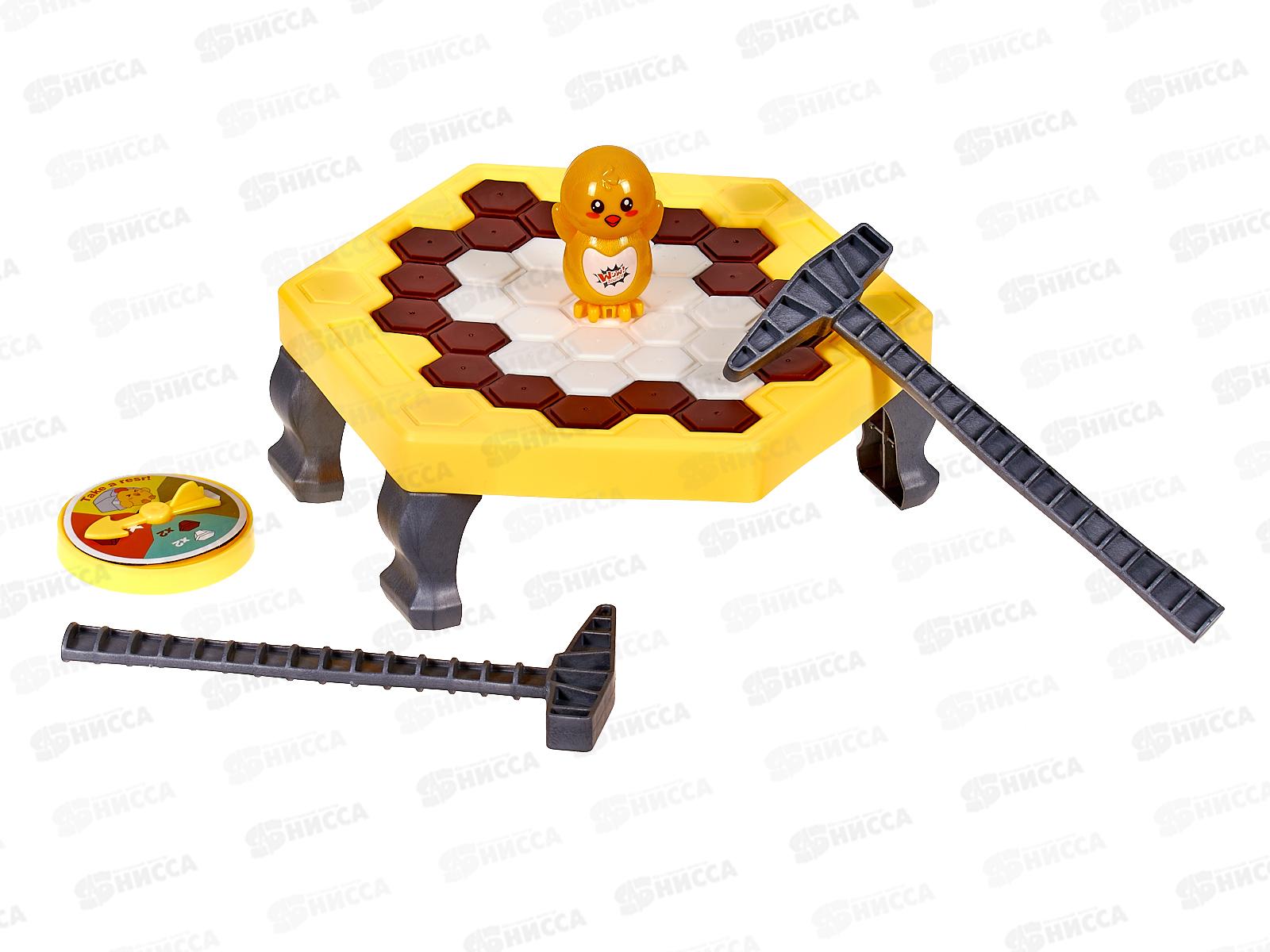 Настольная игра №555-10 &quotЦыпа на льдине&quot коробка 22,8*5,5*20