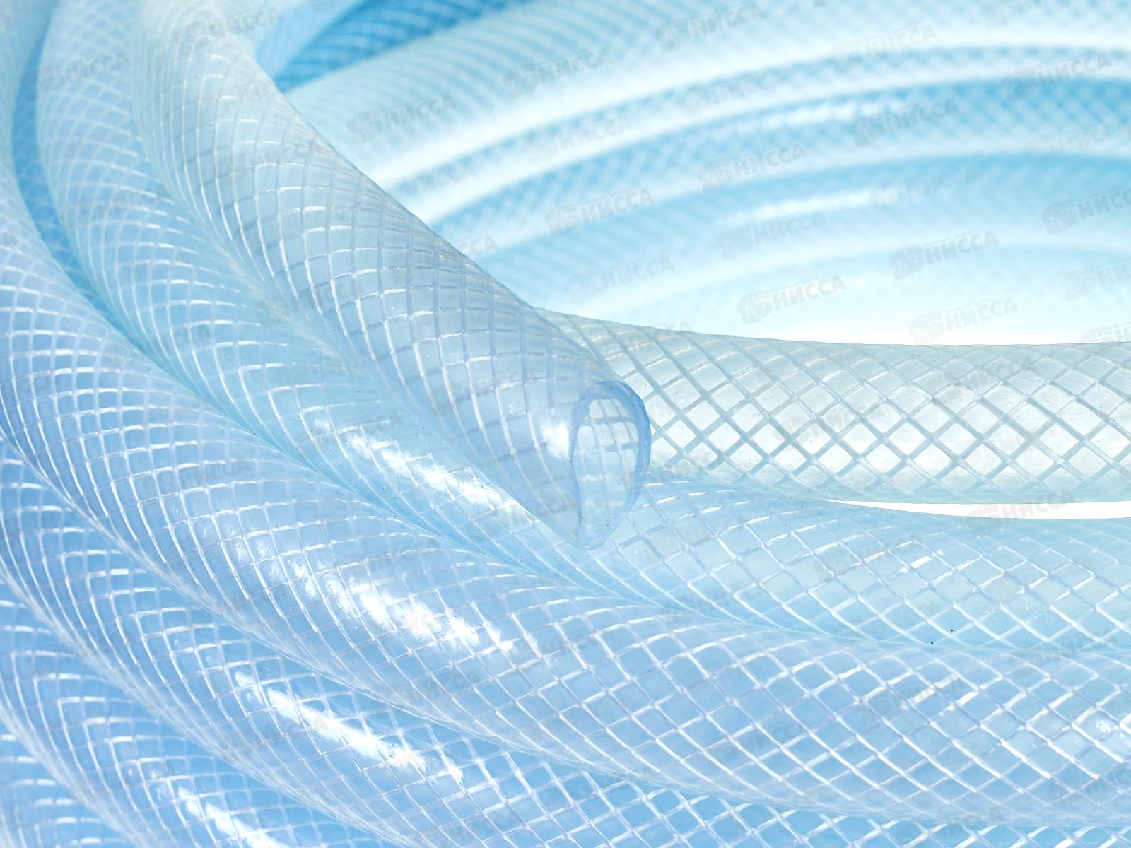 Шланг поливочный  ПВХ  3/4 3 слойный арм. прозрачный 25м мороз.