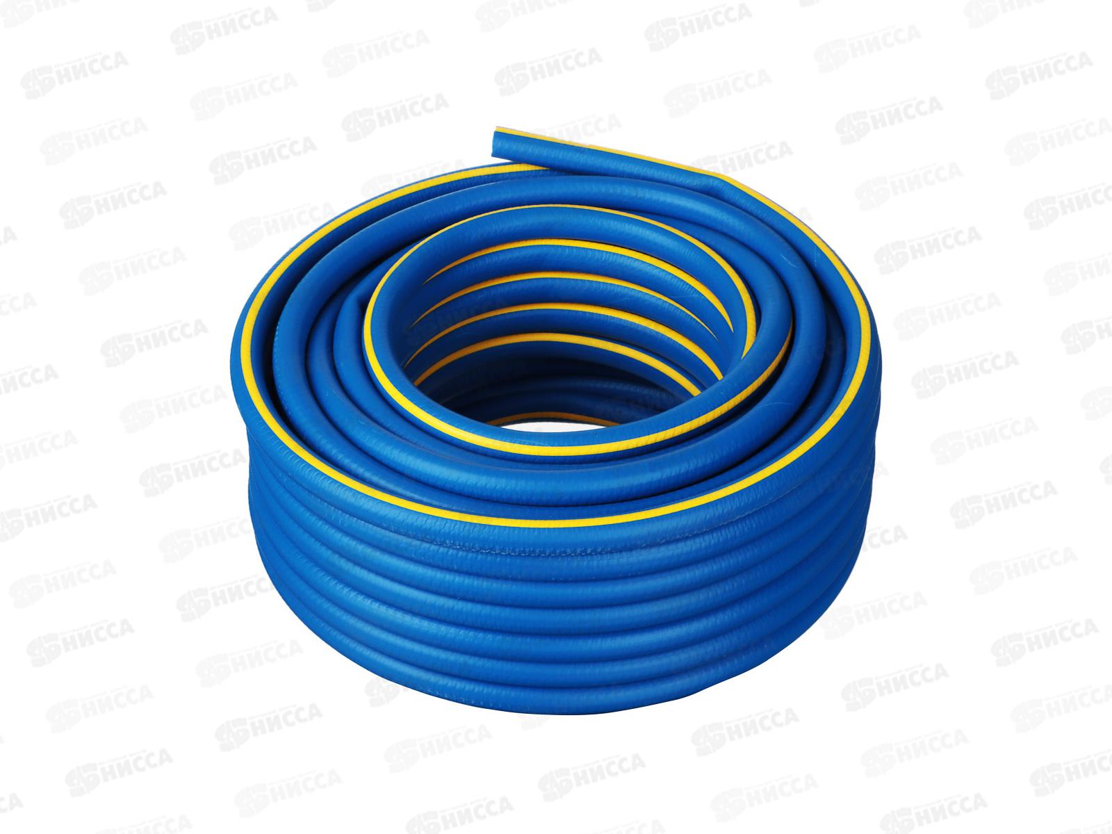 Шланг ТЭП AQUA FORCE синий с желтой полосой 1&quot  25мм  25м