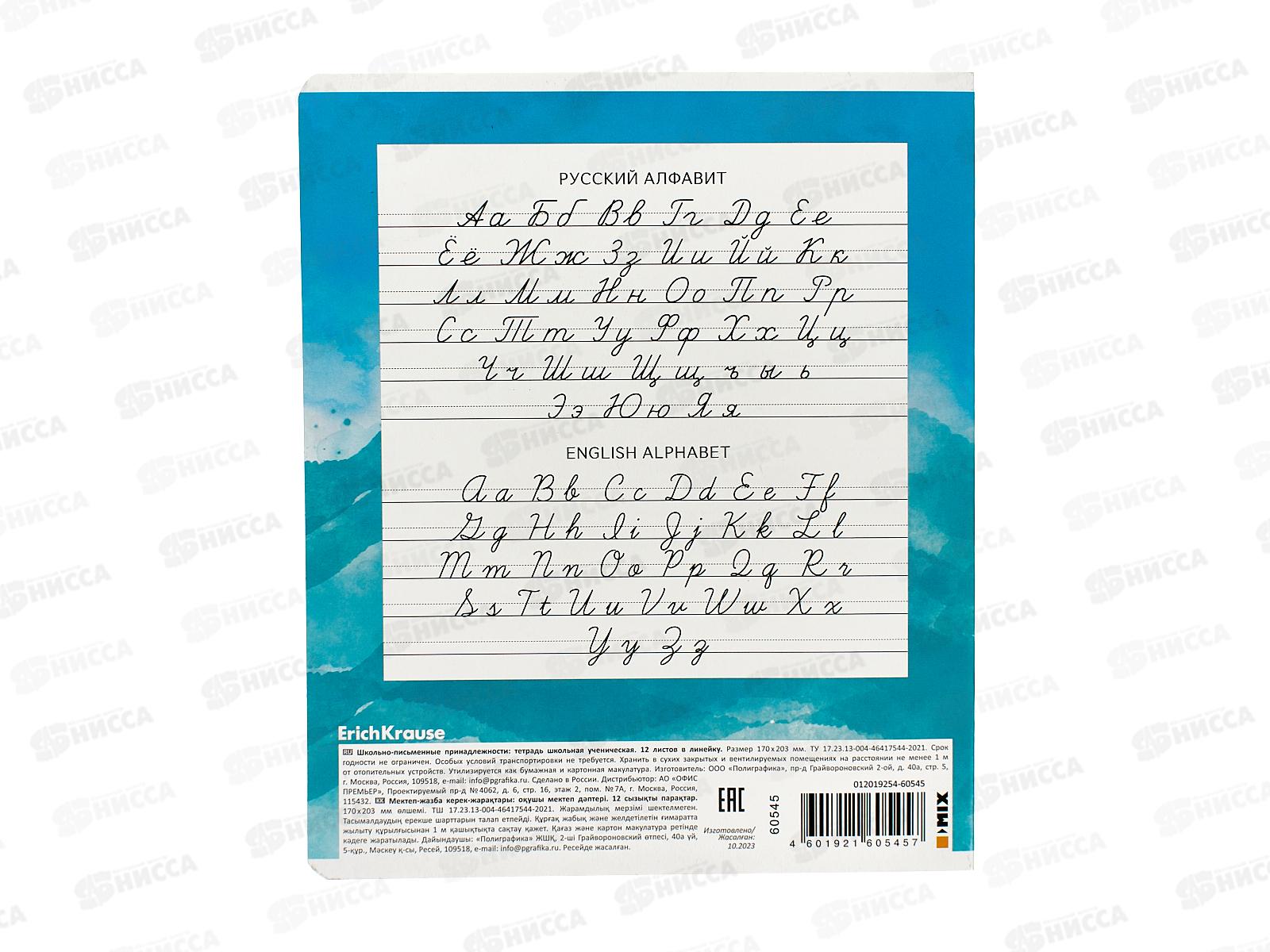 Тетрадь 12листов линия ПОЛИ Capybara Travel,60545 *10/280