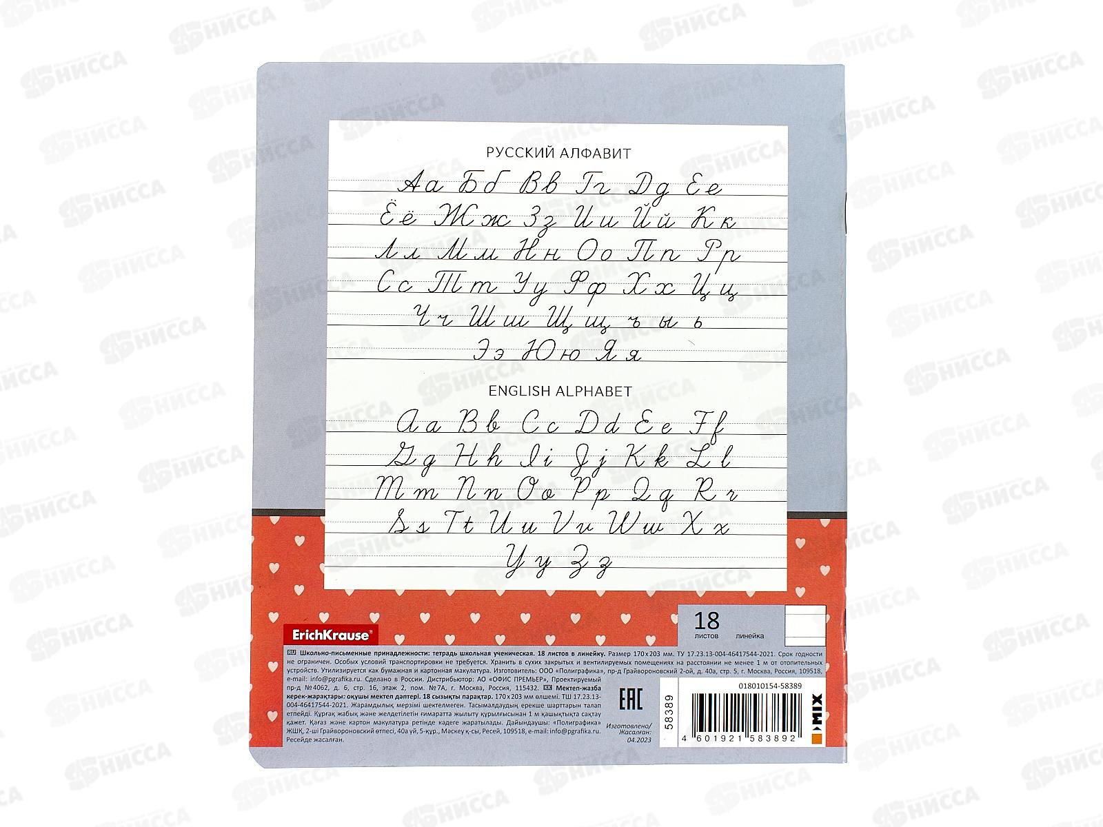 Тетрадь 18листов линия ПОЛИ Top models,58389 *10/200