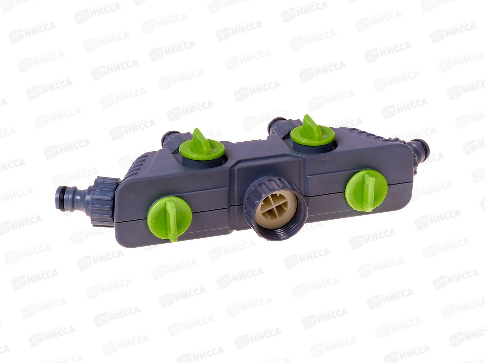 Распределитель 1/2х3/4*1 4-х канальный под коннектор, YM5010, Р0363