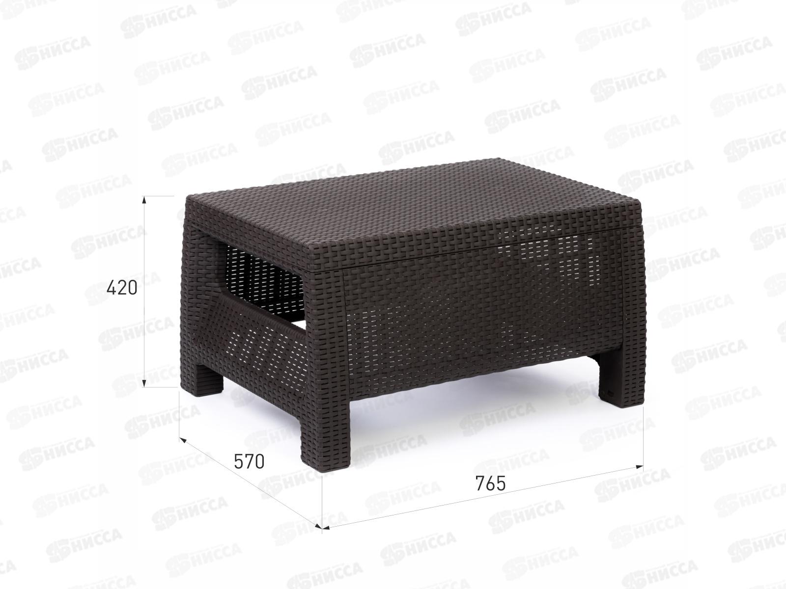 Стол &quotРотанг-плюс&quot 765*570*420мм мокко М8841 *1