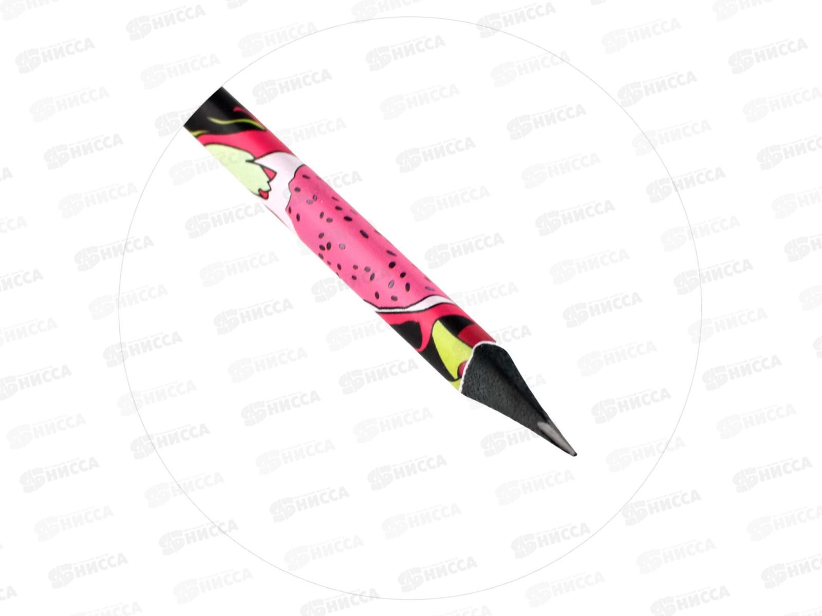 Карандаш чернографитный ФЕН Тропические фрукты ассорти HB 63682 *36