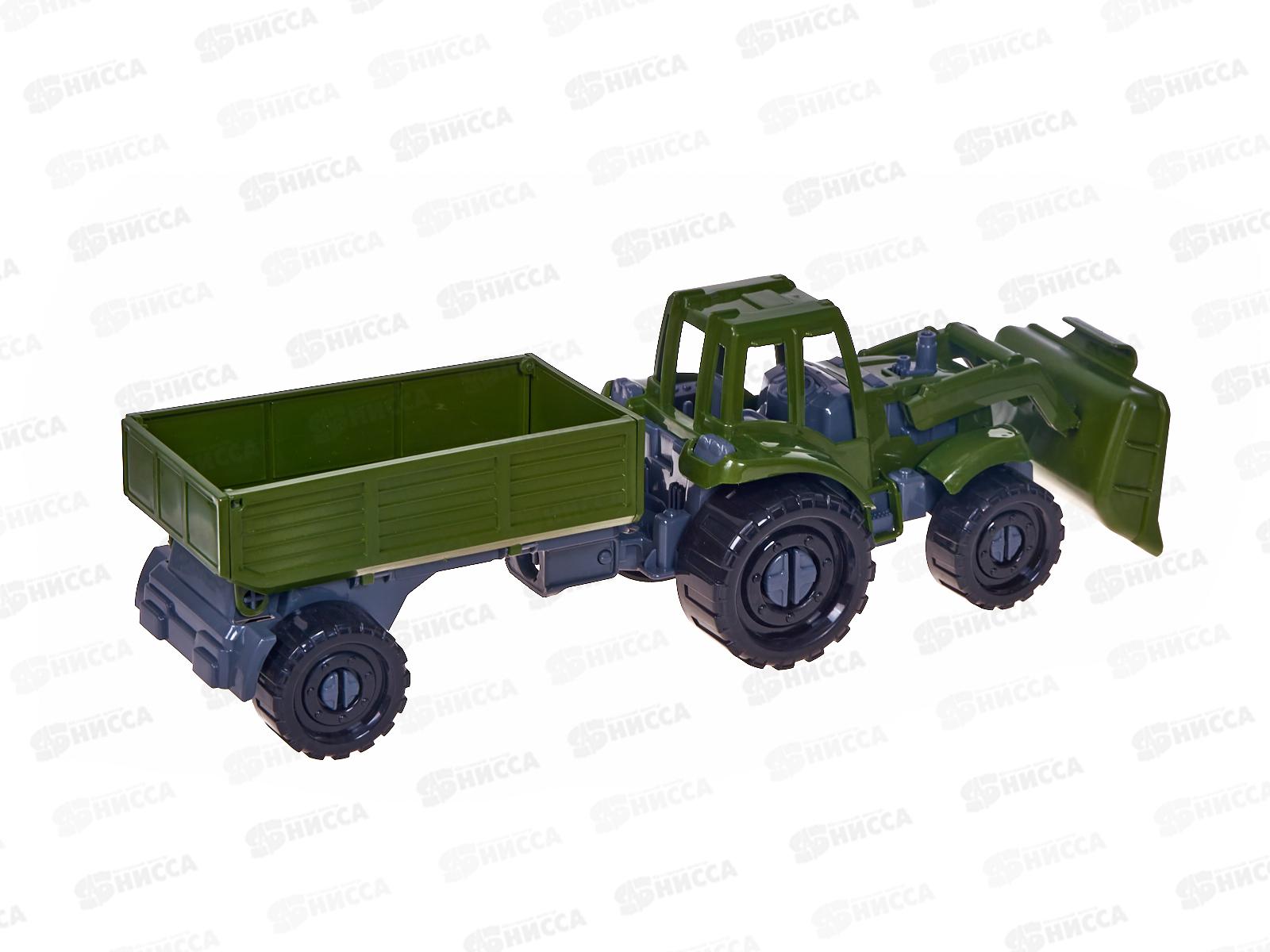 Трактор &quotИван&quot Бульдозер с бортовым прицепом Военный, И-2326  *12