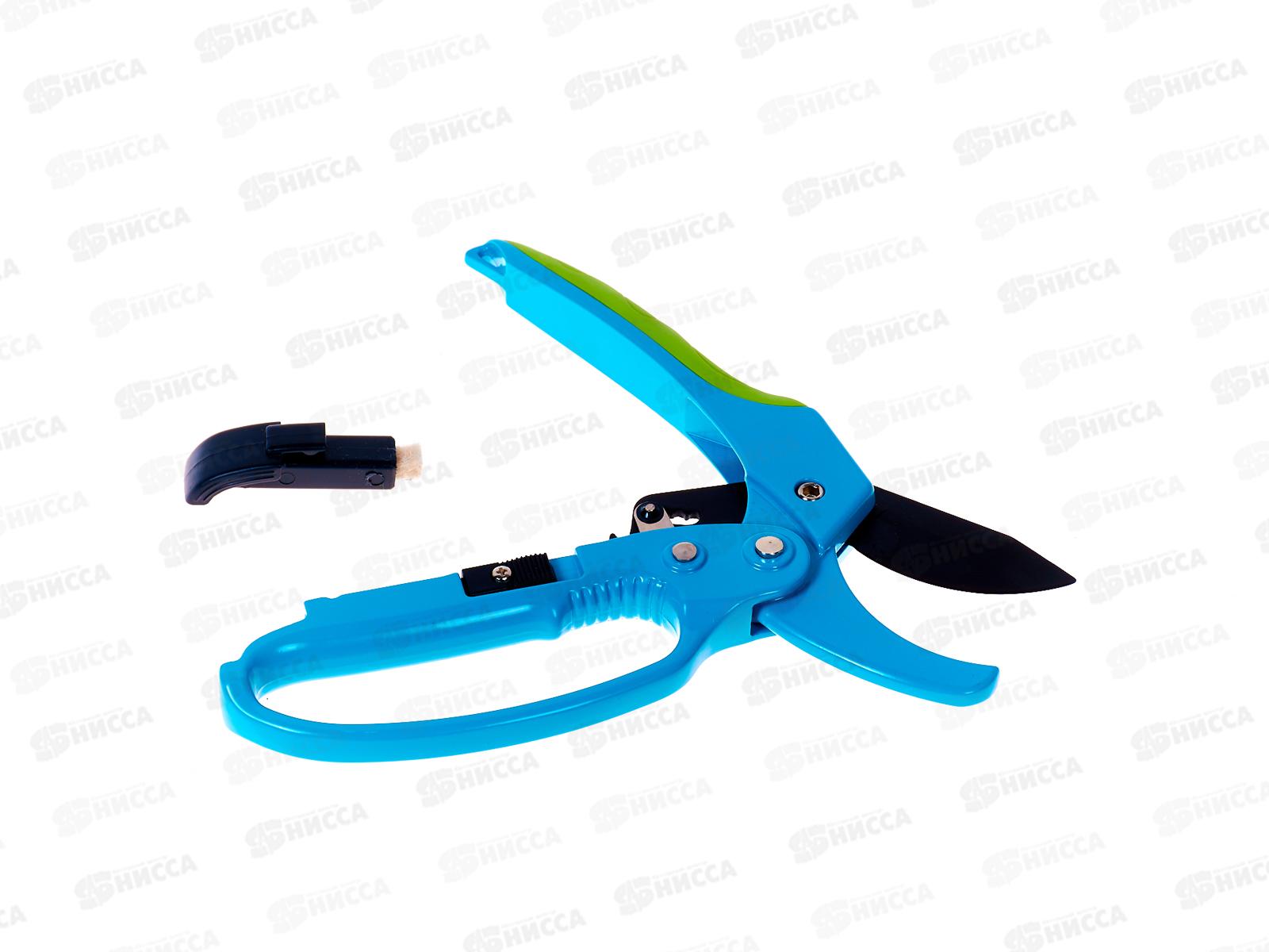 Секатор прямого среза, 200мм, храповый механизм, металлические обрезиненные рукоятки LUXE Palisad, 60560