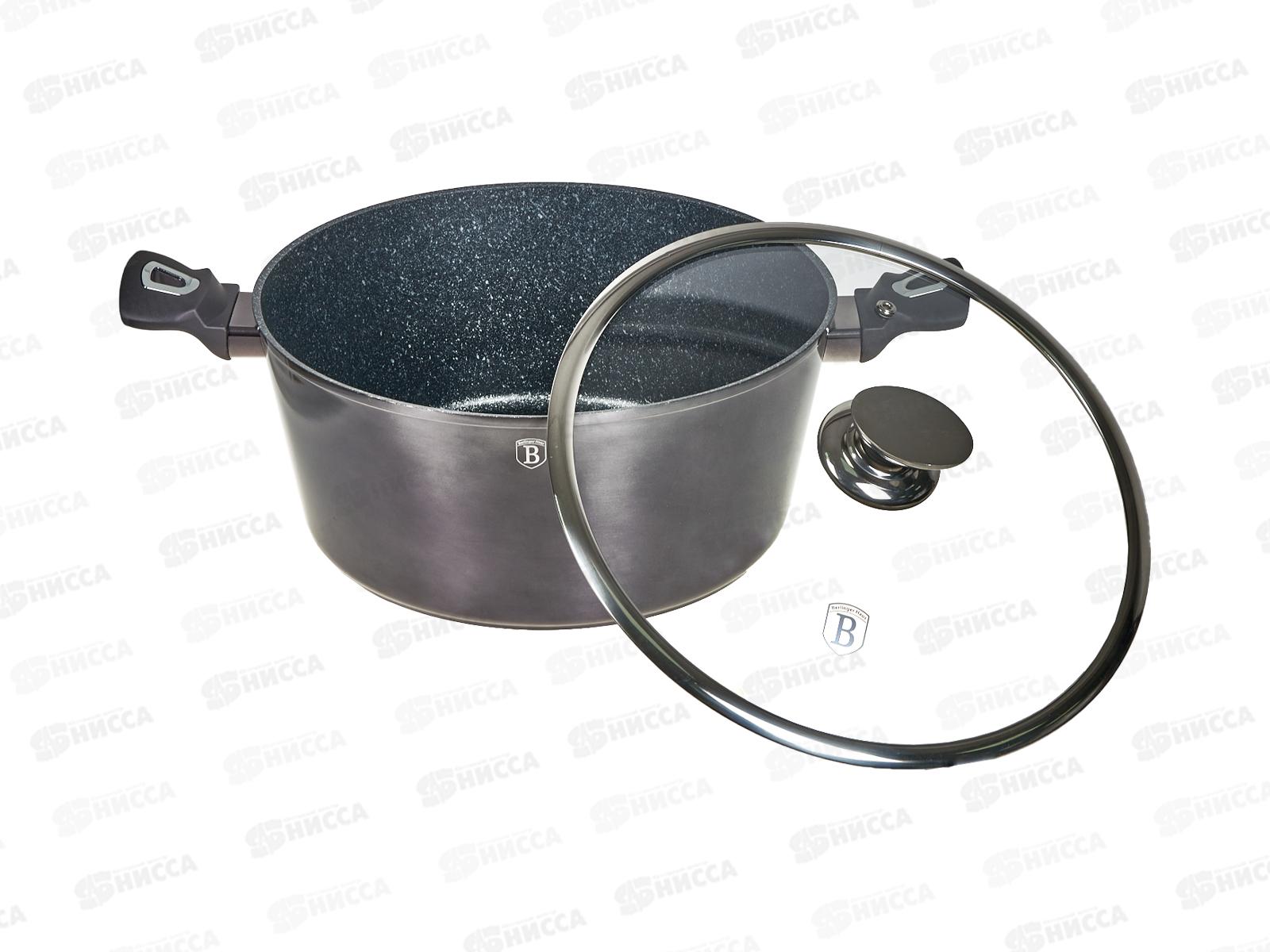 Кастрюля 8л с крышкой 30см, ВН-6924 Carbon Pro Edition