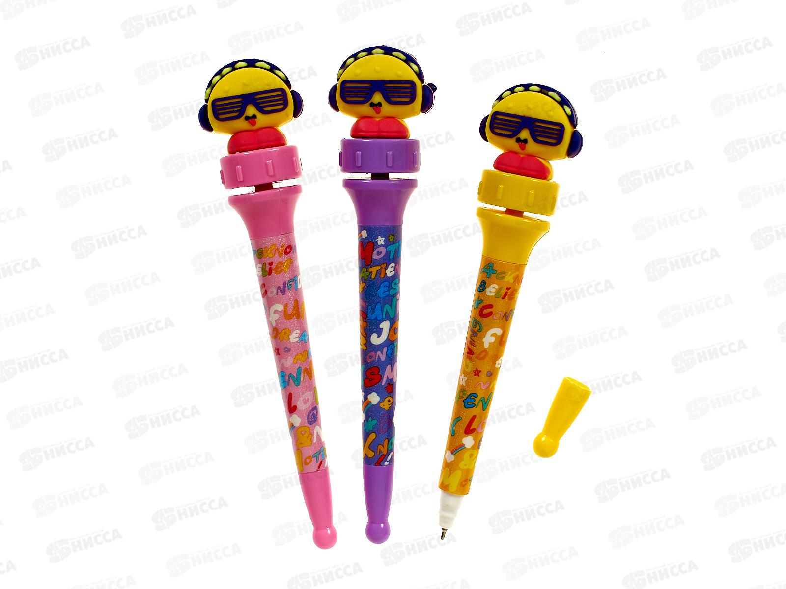 Ручка масляная  MAZARI DJ Cartoon rotate син. M-7851-70 *36