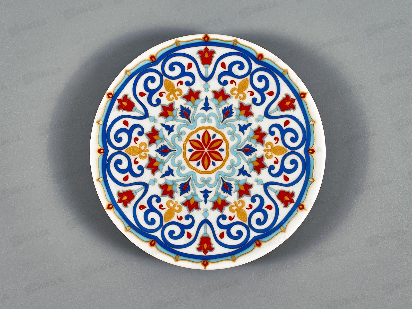 Тарелка мелкая 125мм фарфор Универсал Дамаск 3с2414  *20