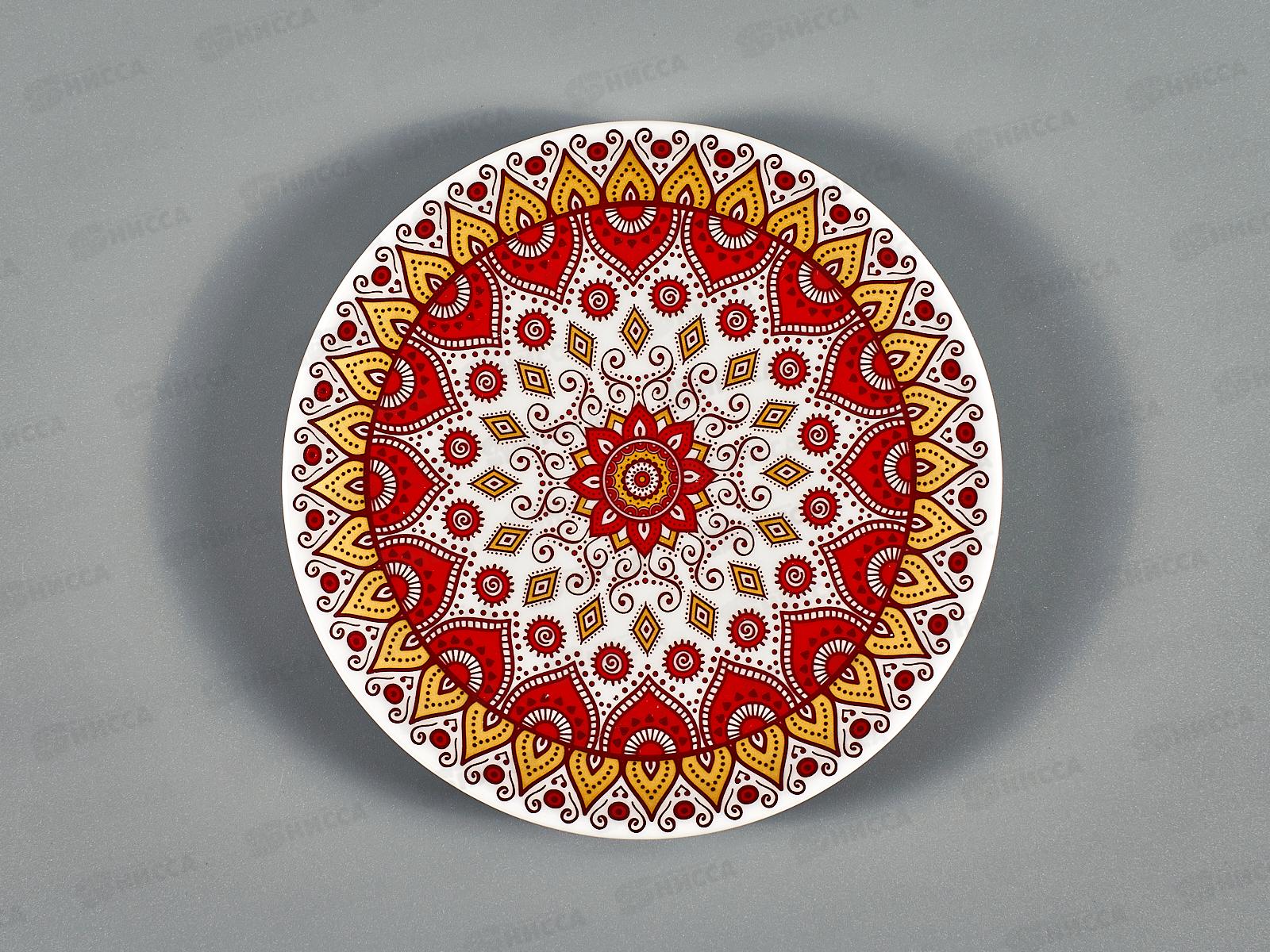 Тарелка мелкая 125мм фарфор Универсал Дастархан Gold 3с2432  *20