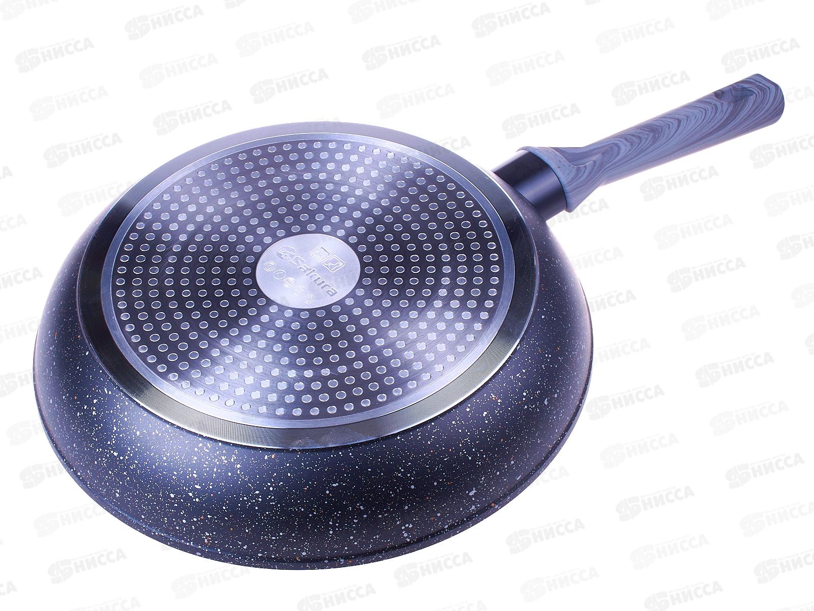 Сковорода  SA-F-08-28 Гранит 28см кованая серая