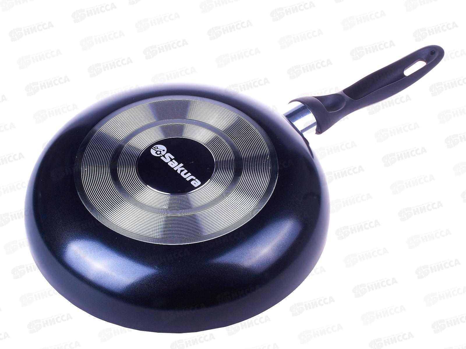 Сковорода  SA-F-10-24 Агат 24см штампованная черная