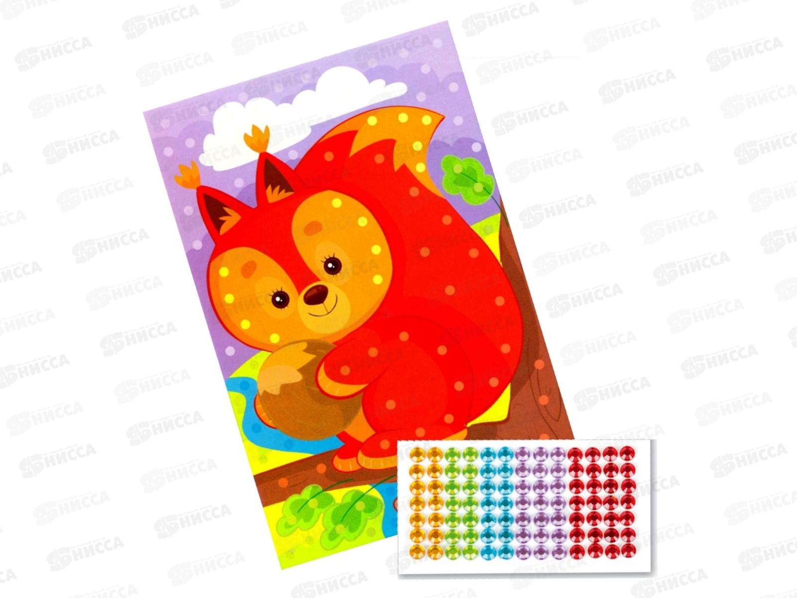 Рисунок из страз &quotБелочка&quot (мини, европодвес) 02679