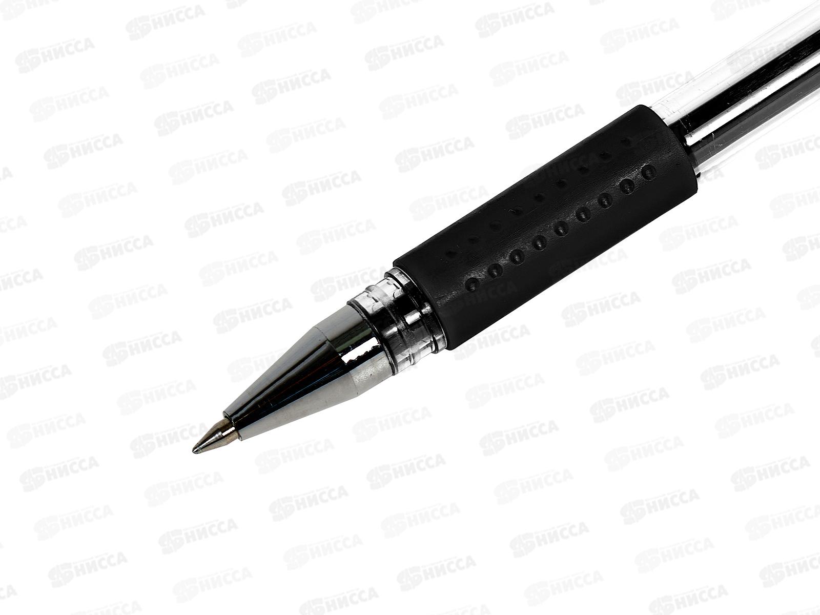 Ручка гелевая  Hatber Test черная 0,7мм, 085153 *12