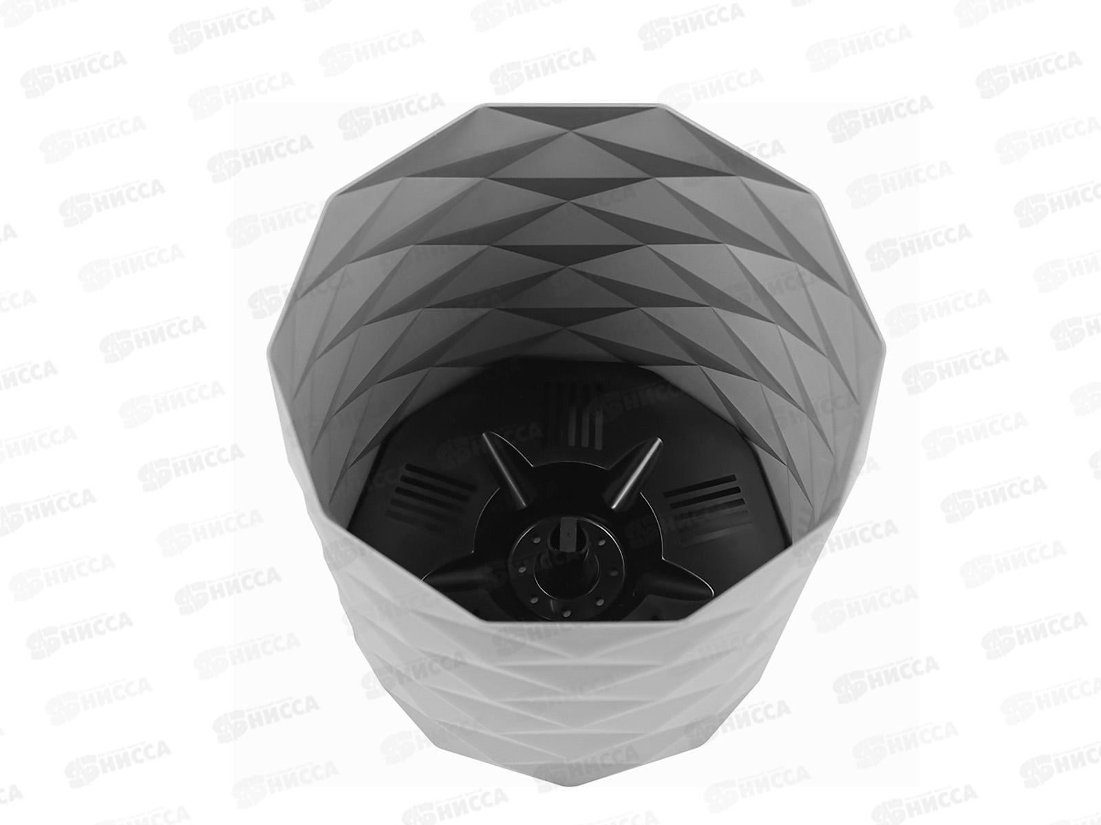 Кашпо &quotДиамант&quot 3л Серый жемчуг КШ-4640 *16