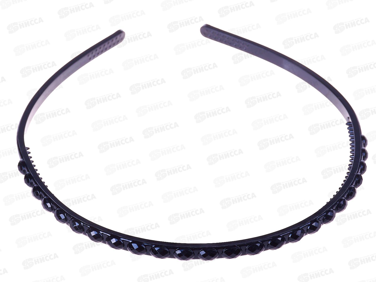 Ободок  для волос &quotНочка&quot грация 0,5см черный 10105041 *12