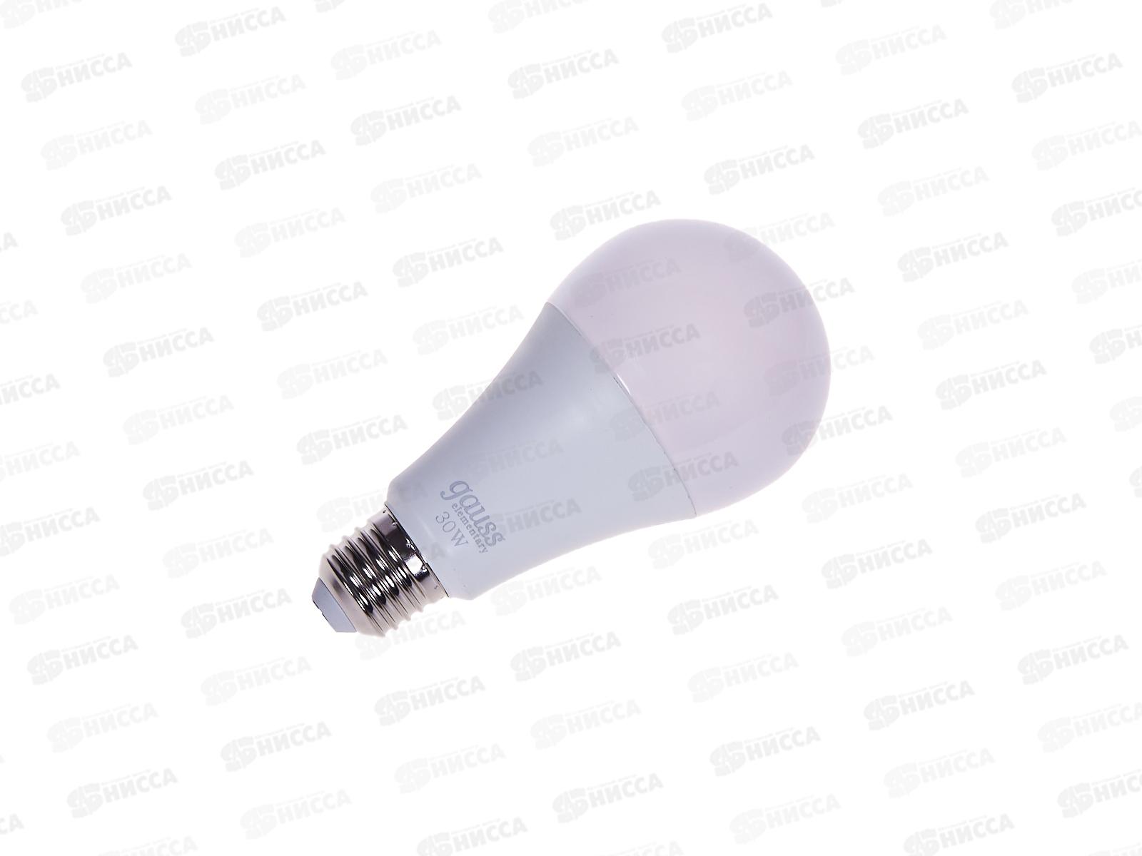 Лампа светодиодная Gauss Elementary A67 30Вт E27 4100К 2360Lm   73229 *50