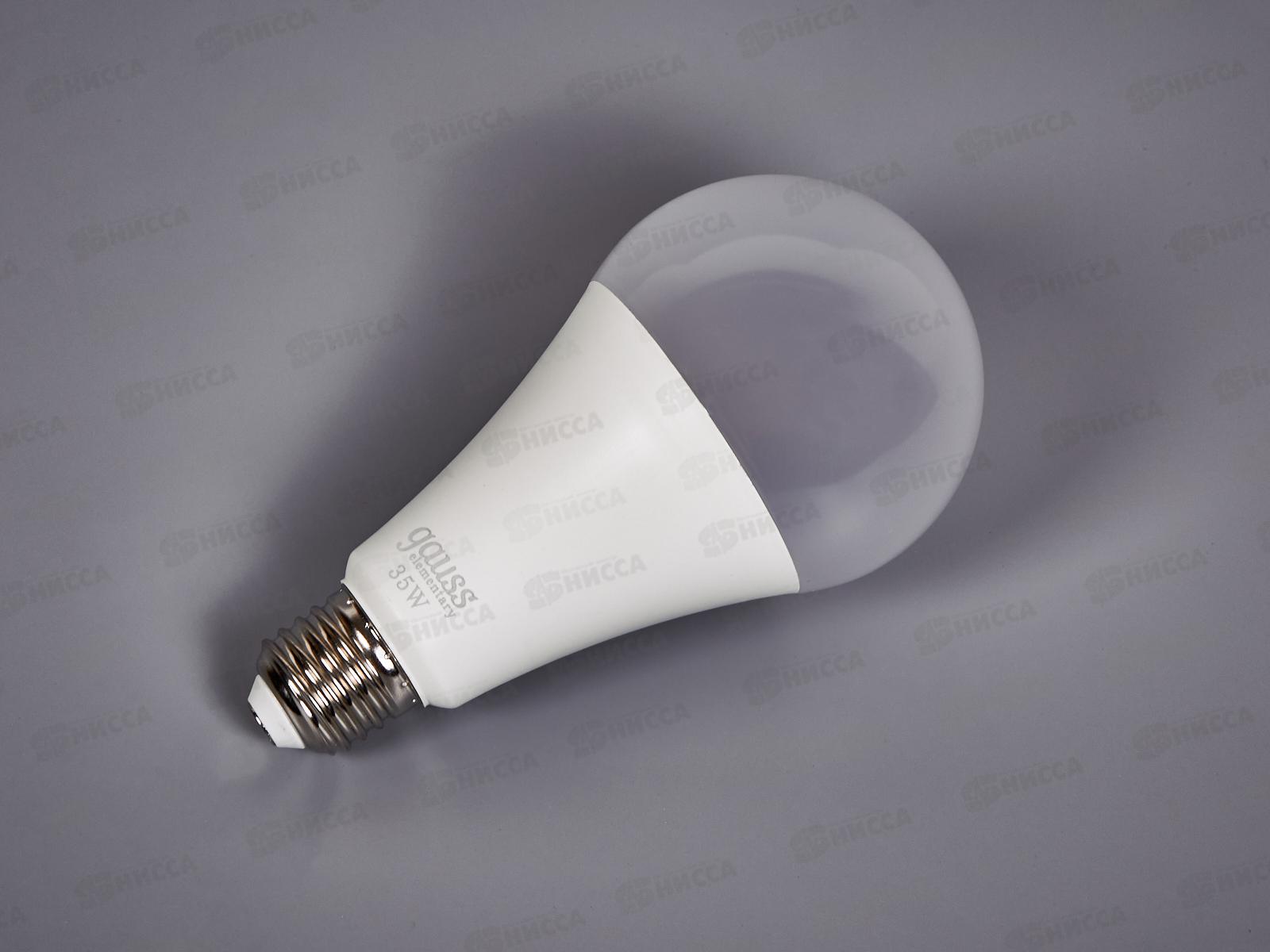 Лампа светодиодная Gauss Elementary A67 35Вт E27 4100К 2740Lm   70225 *50