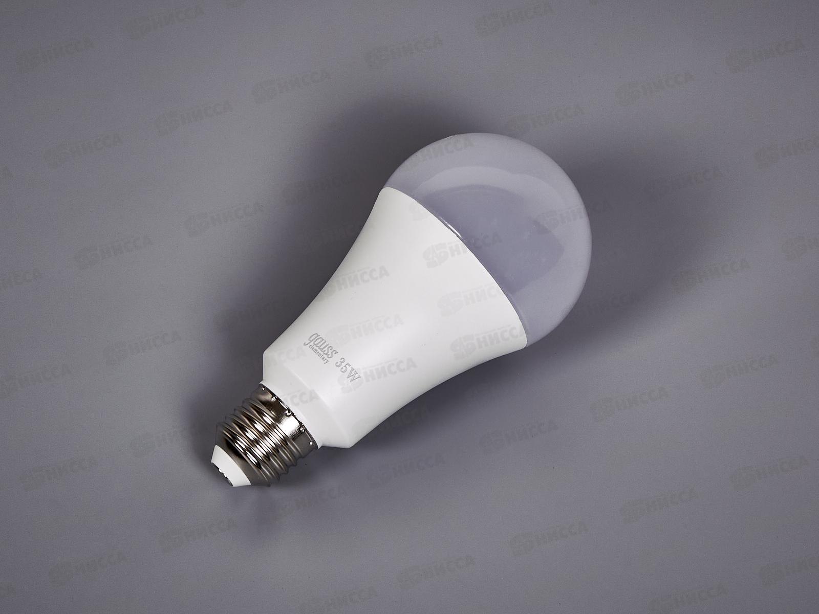 Лампа светодиодная Gauss Elementary A70 35Вт E27 6500К 2790Lm   70235 *50