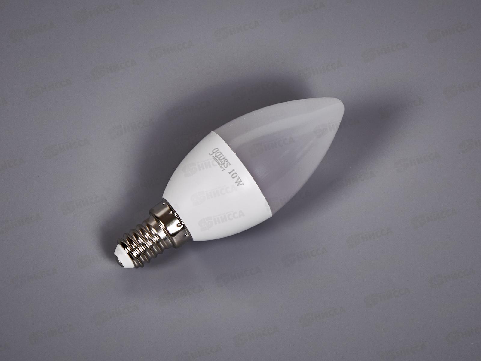 Лампа светодиодная Gauss Elementary Свеча 10Вт 710Lm 3000K Е14  33110*50