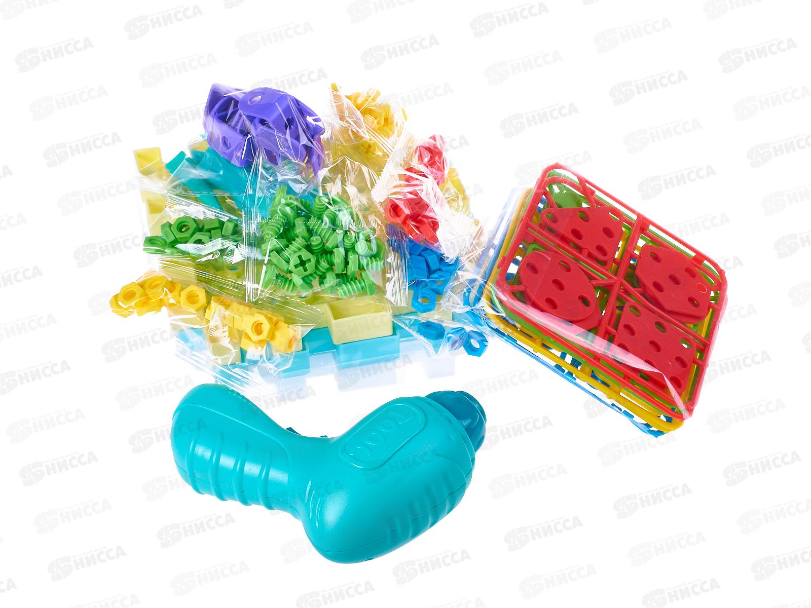 Конструктор на батарейках 986-3 Головоломка Снежинка 348дет., ZY1582461