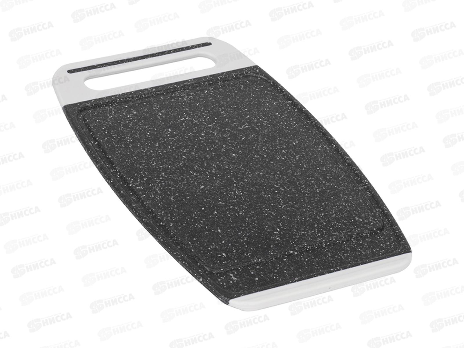 Доска разделочная &quotХЕВИ&quot 30*20см Черный камень М1565 *16