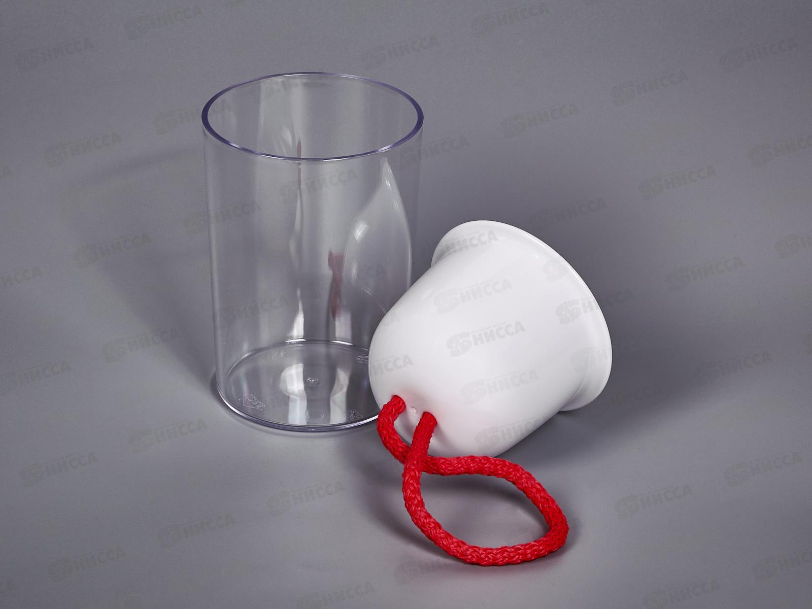 Кашпо ГРЕВИ D95мм Н135мм 0,28л фитильный полив Белый М3131 *12