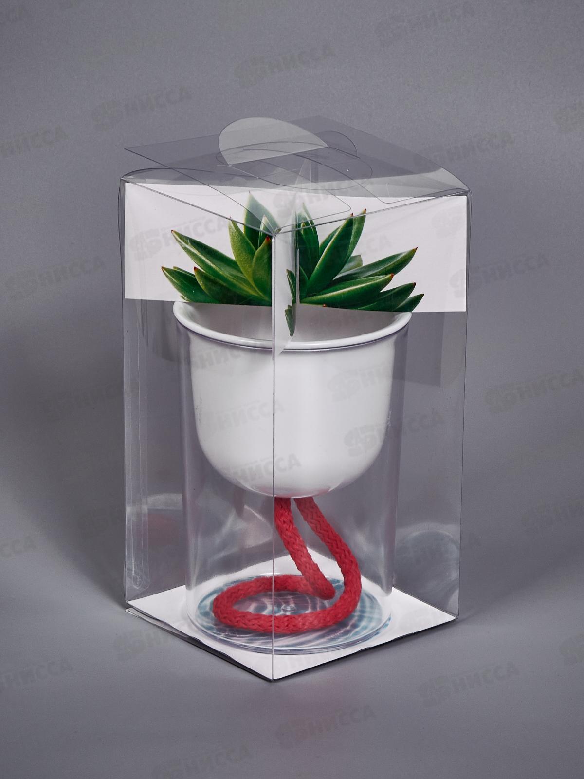 Кашпо ГРЕВИ D95мм Н135мм 0,28л фитильный полив Белый М3131 *12