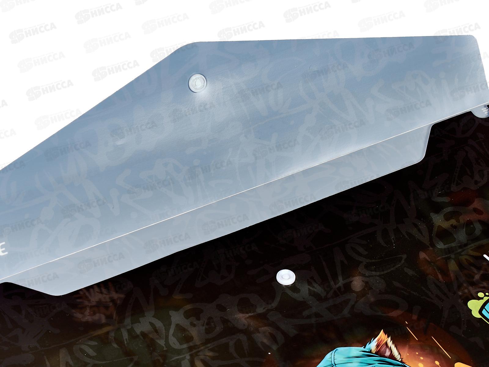 Папка-конверт пластиковая на кнопке deVENTE 330*235 Hey Bro A4 180мкр 3079407