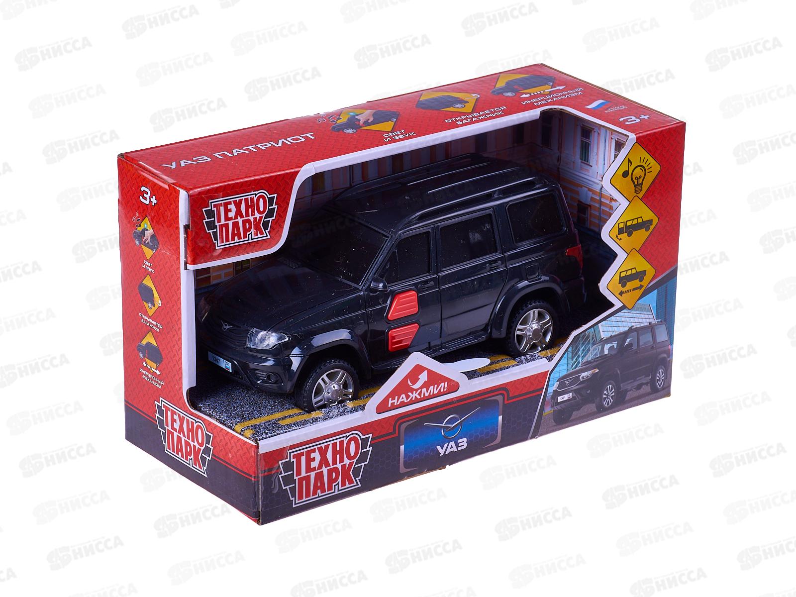 Машина &quotТЕХНОПАРК&quot UAZ Патриот 15,5см, черный, 15PL-ВК, 369645