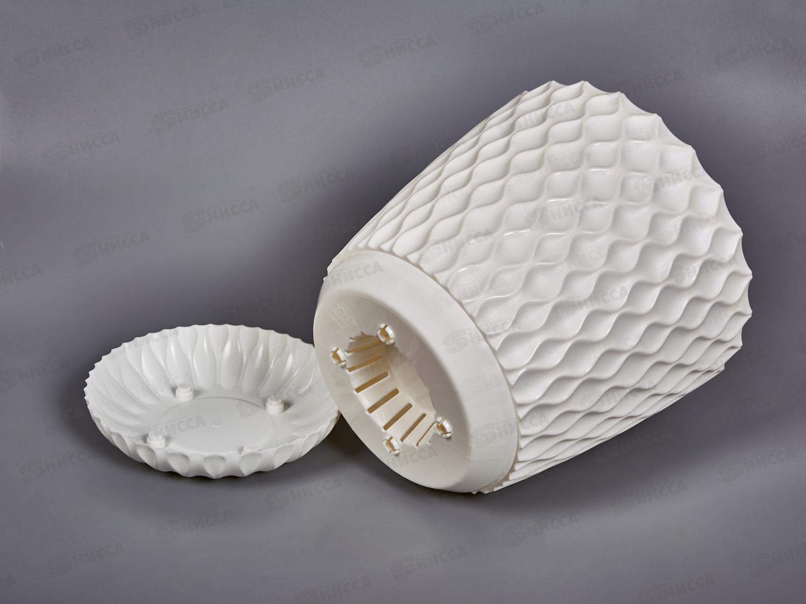 Горшок для цветов  &quotInGreen Wave&quot 0,65л Белоснежный  жасмин IG650010048 *12