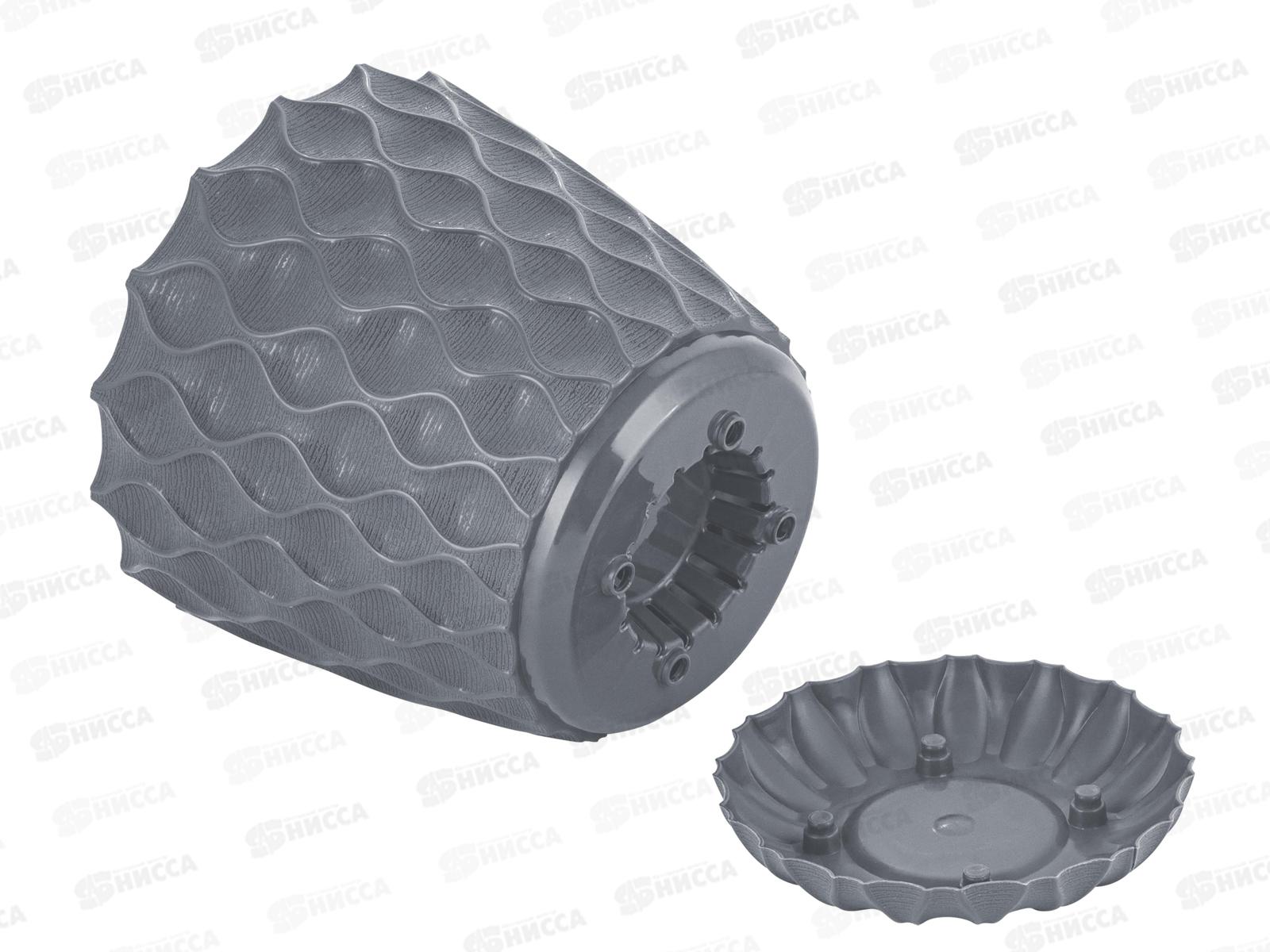 Горшок для цветов . &quotInGreen Wave&quot 2,5л Вулканический серый  IG650210026 *12