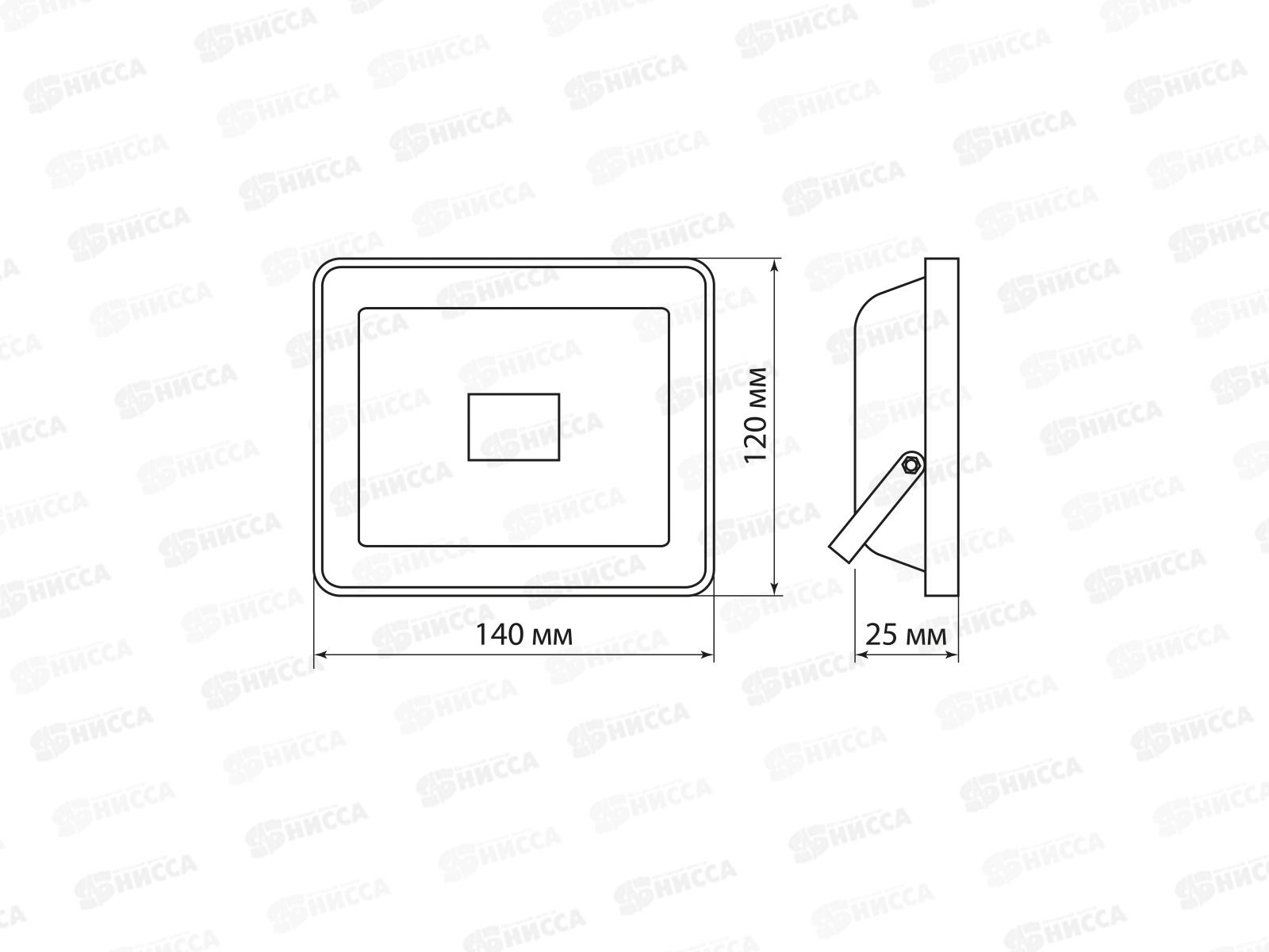 Прожектор светодиодный TDM СДО-04-030Н-Ф 30Вт, с фотореле, 6500К, IP65  0233