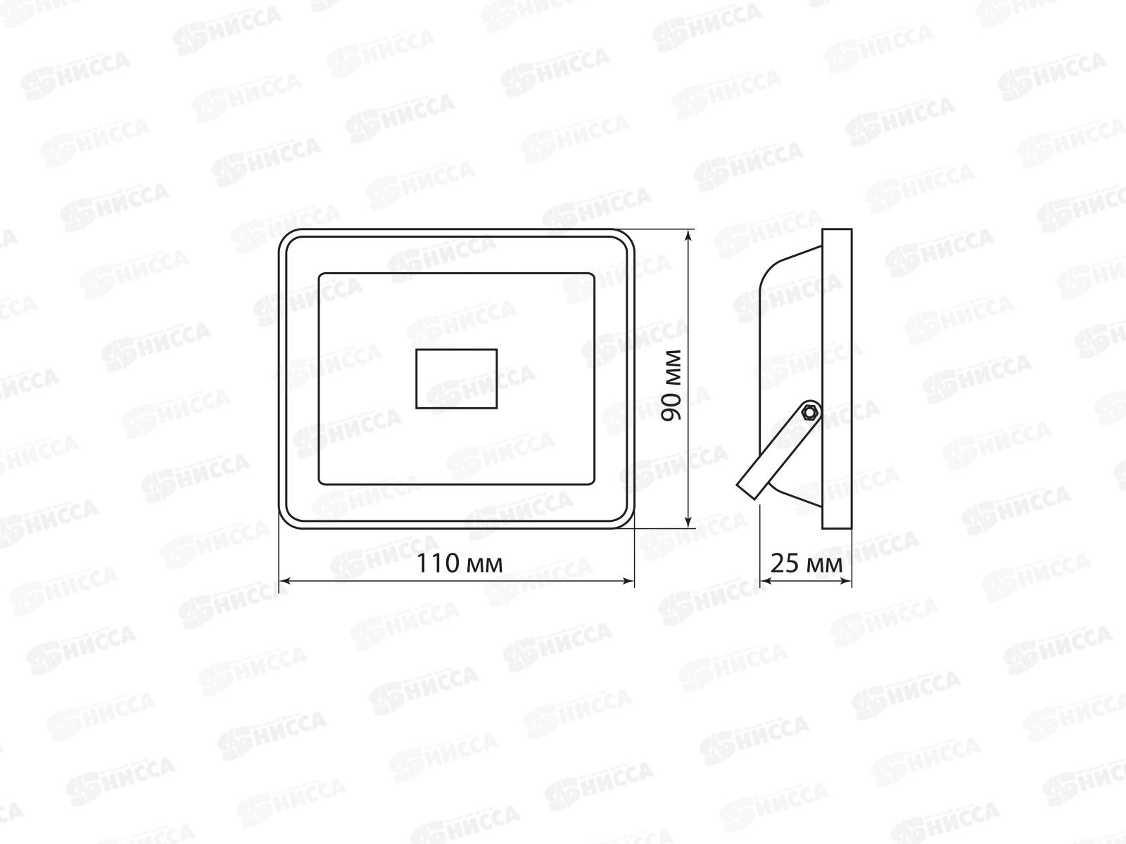 Прожектор светодиодный TDM СДО-04-020Н 20Вт, 6500К, IP65 0232