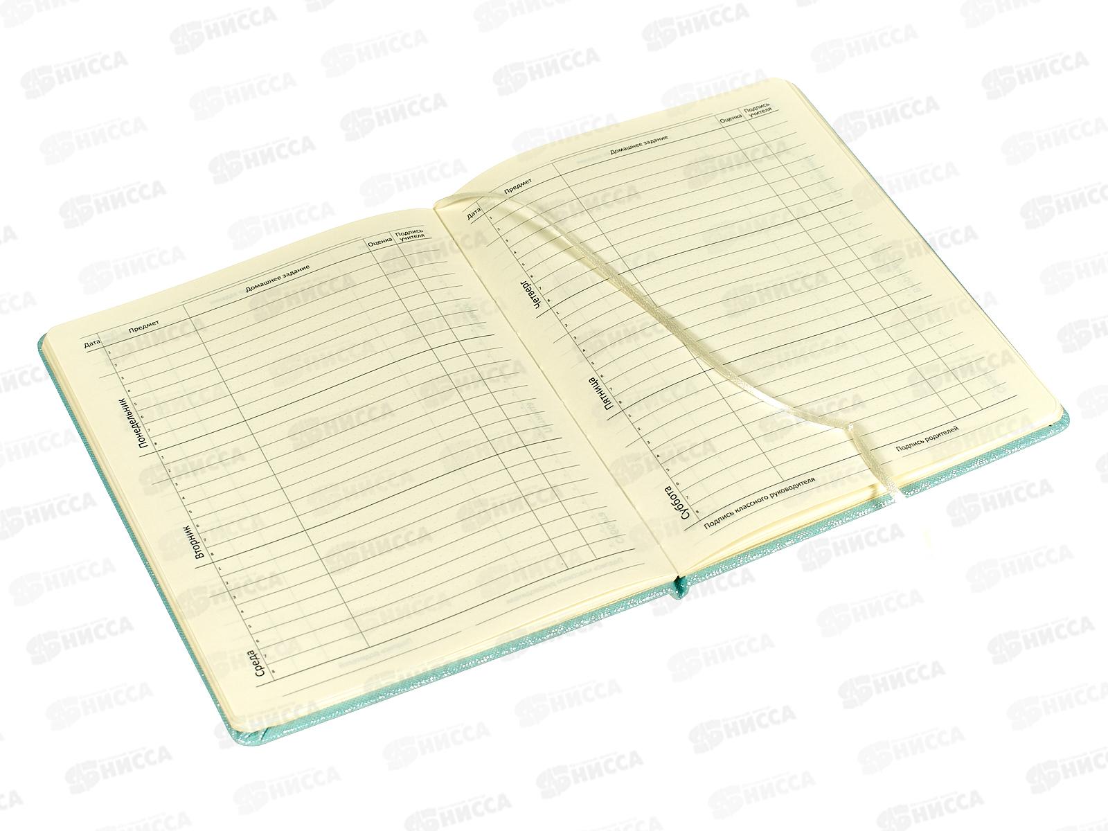 Дневник deVente Leaf иск.кожа, золотистая брошь 2022463*24