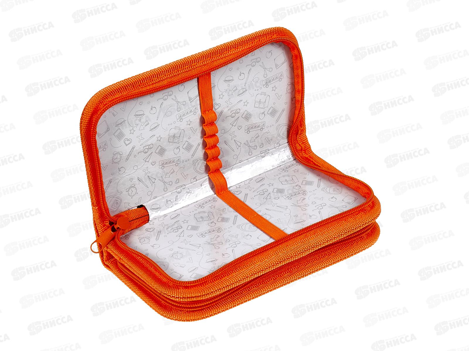 Пенал 2-секц Profit большой Кофе Челлендж, 190х105, ПН-1743 *32