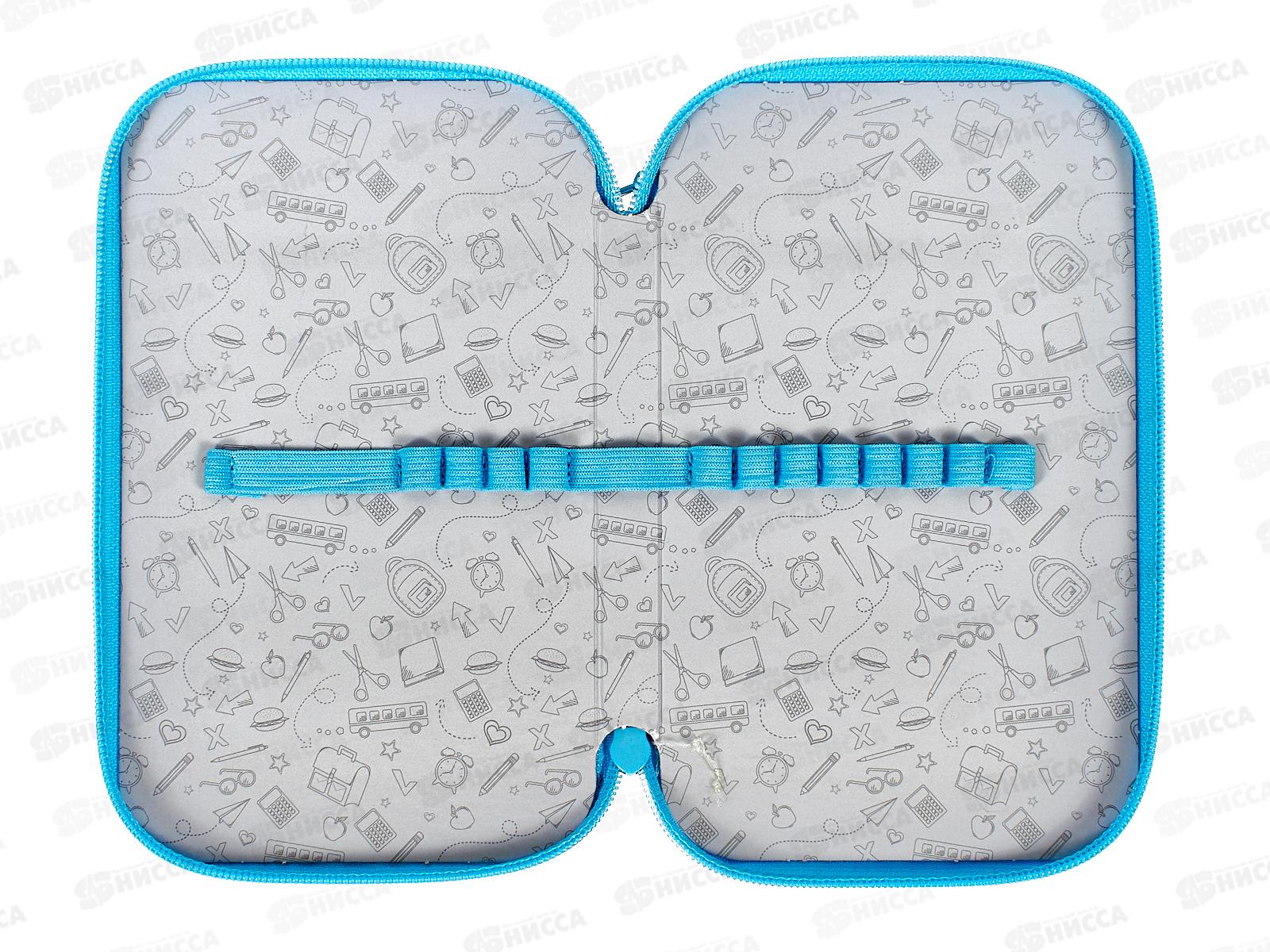 Пенал 2-секц ПП большой Щеночек с наушниками, 190х115, ПН-1362 *32