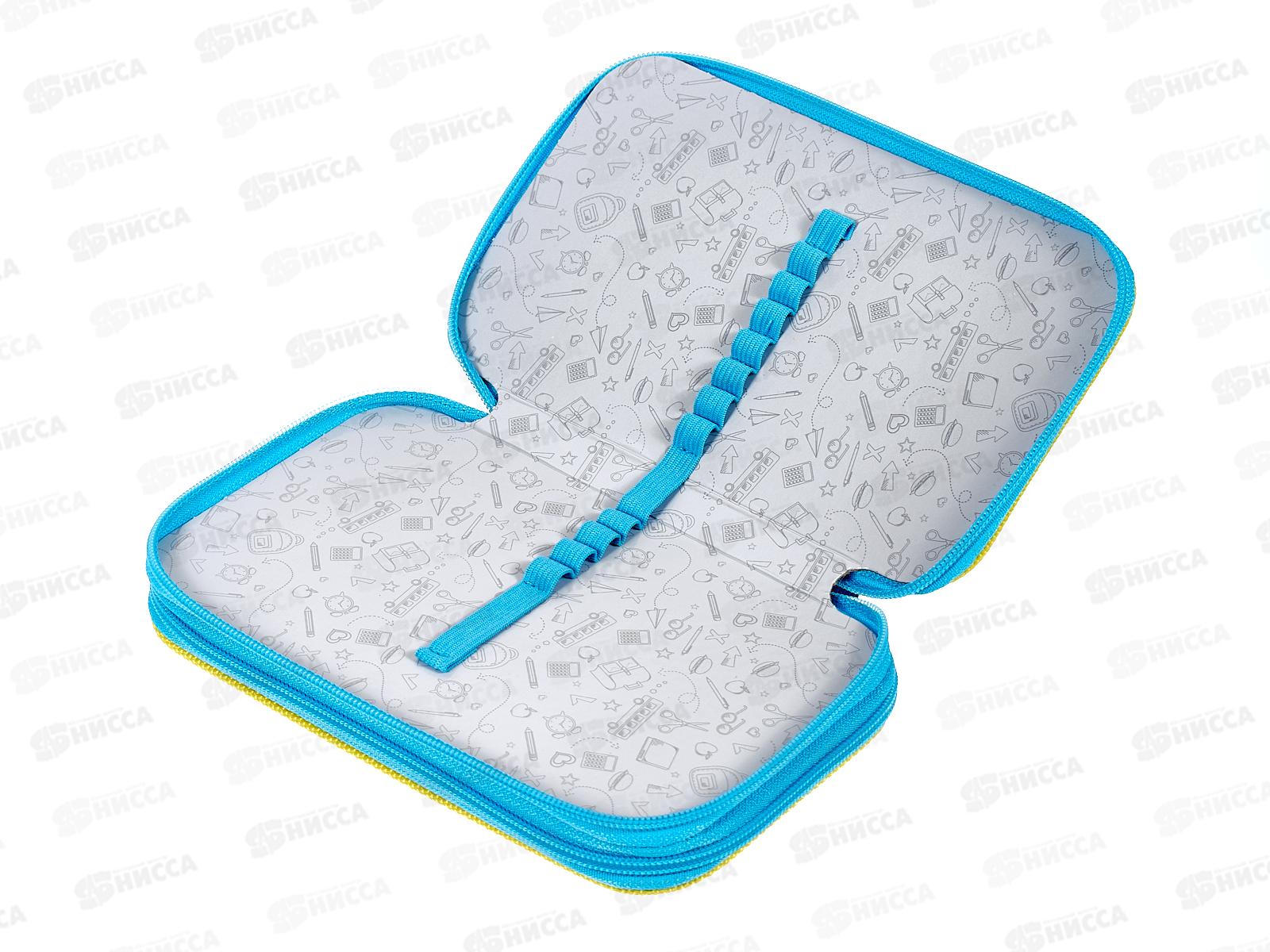 Пенал 2-секц ПП большой Щеночек с наушниками, 190х115, ПН-1362 *32