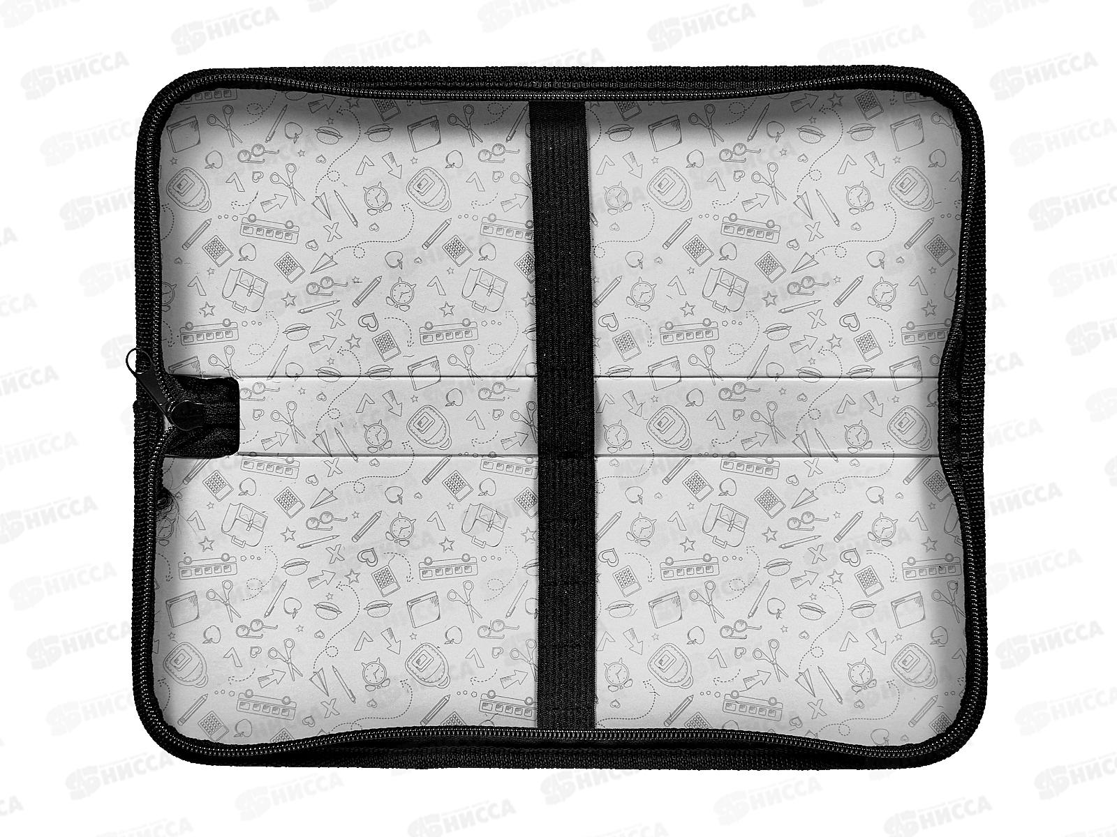 Пенал для кистей ПП черный, 100*270, ткань, ПК-1190 *50