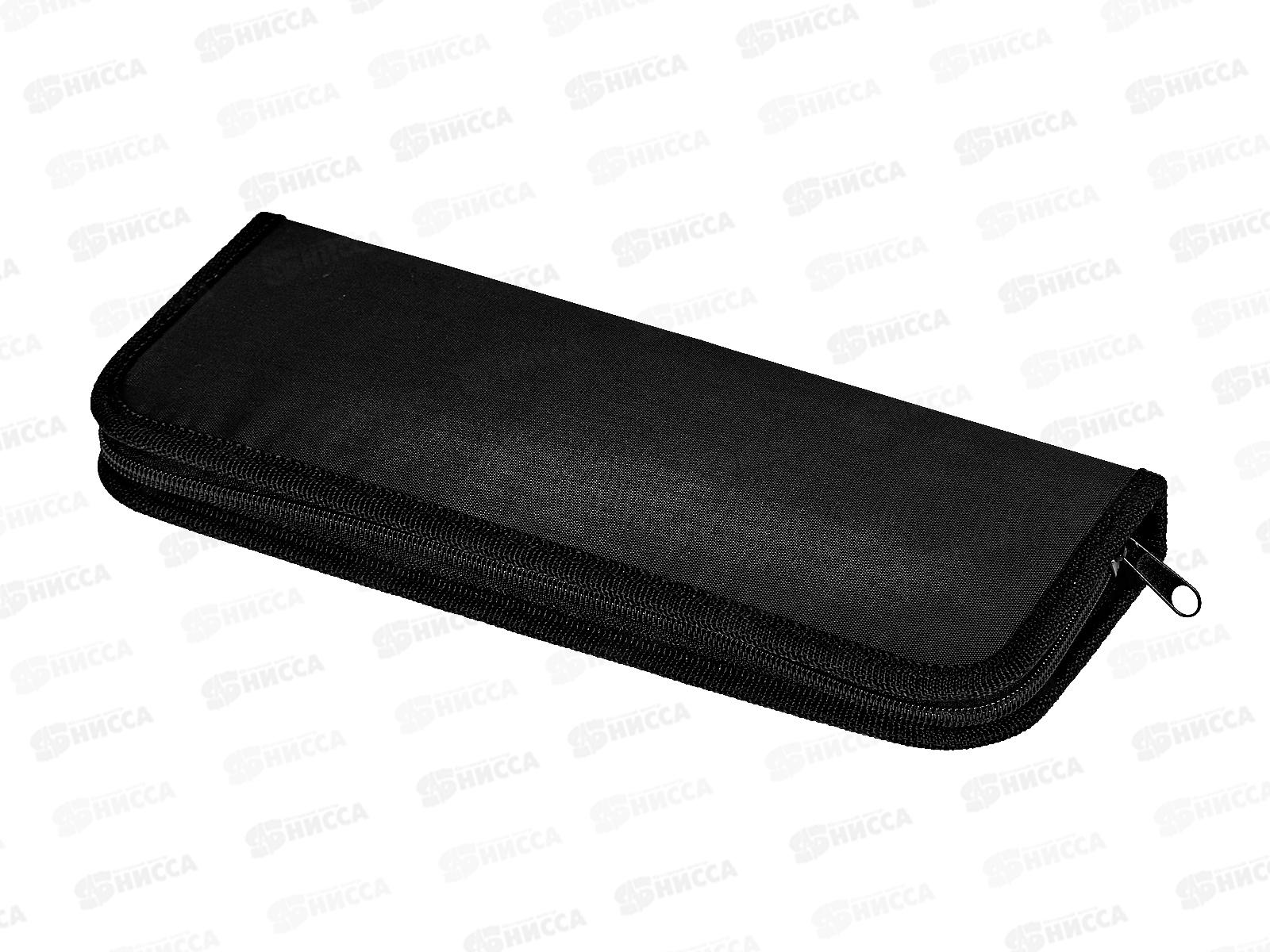 Пенал для кистей ПП черный, 100*270, ткань, ПК-1190 *50