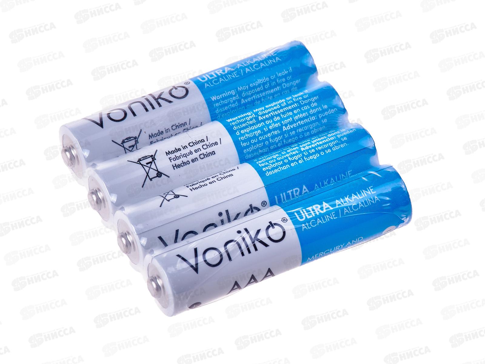 БатарейкаБатарейка VONIKO алкалиновая LR03 ААА *4/60/1200