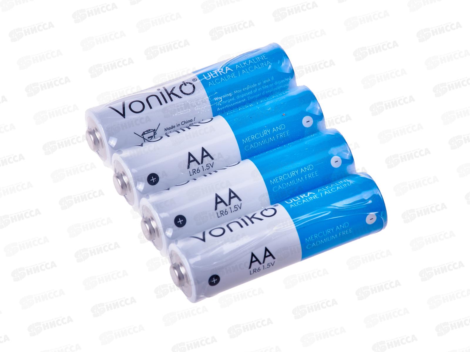 Батарейка VONIKO алкалиновая LR6 АА *4/60/720