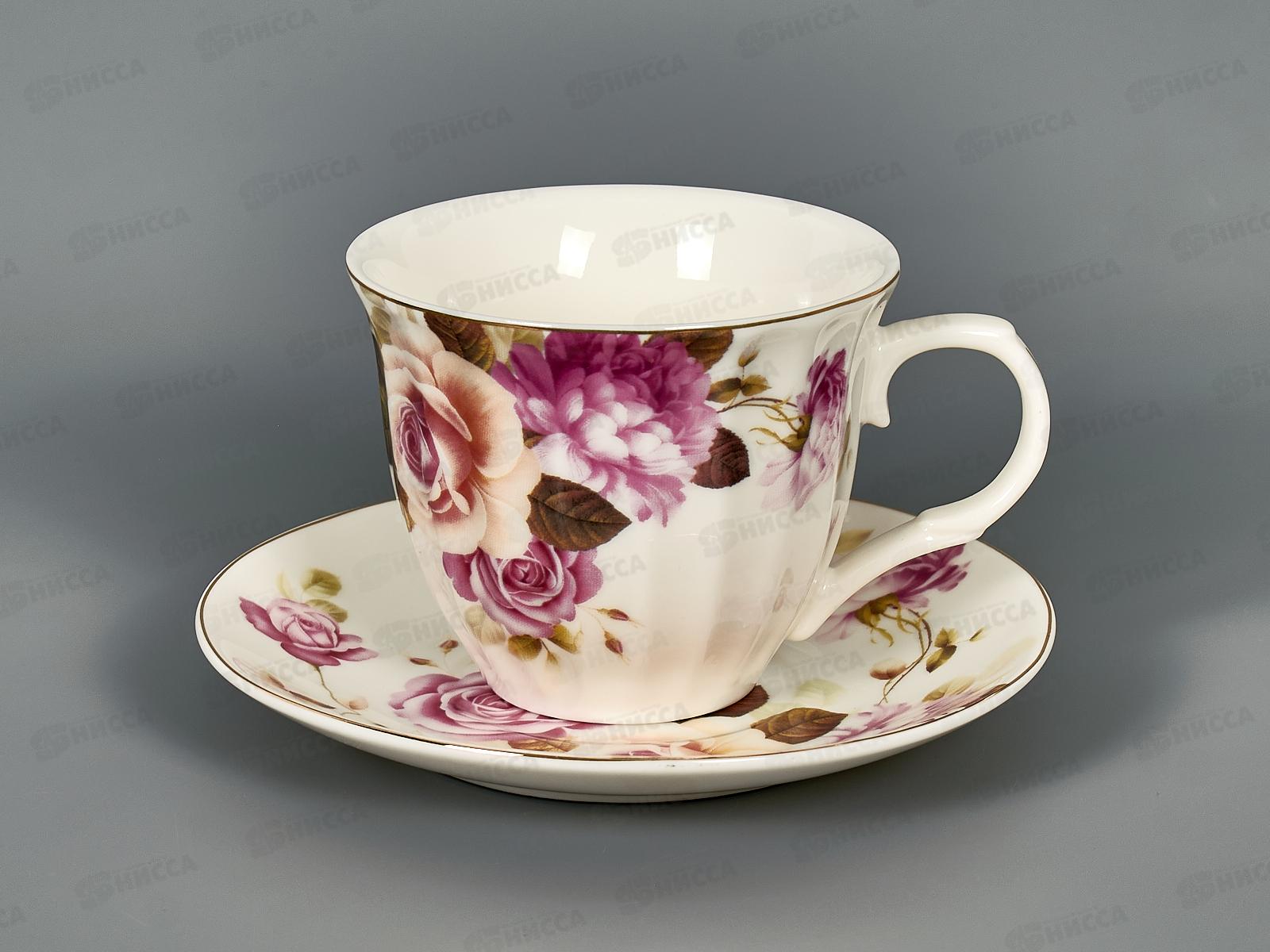 Набор чайный Цветочная мечта на металлической подставке 2321-12М 220мл 248278