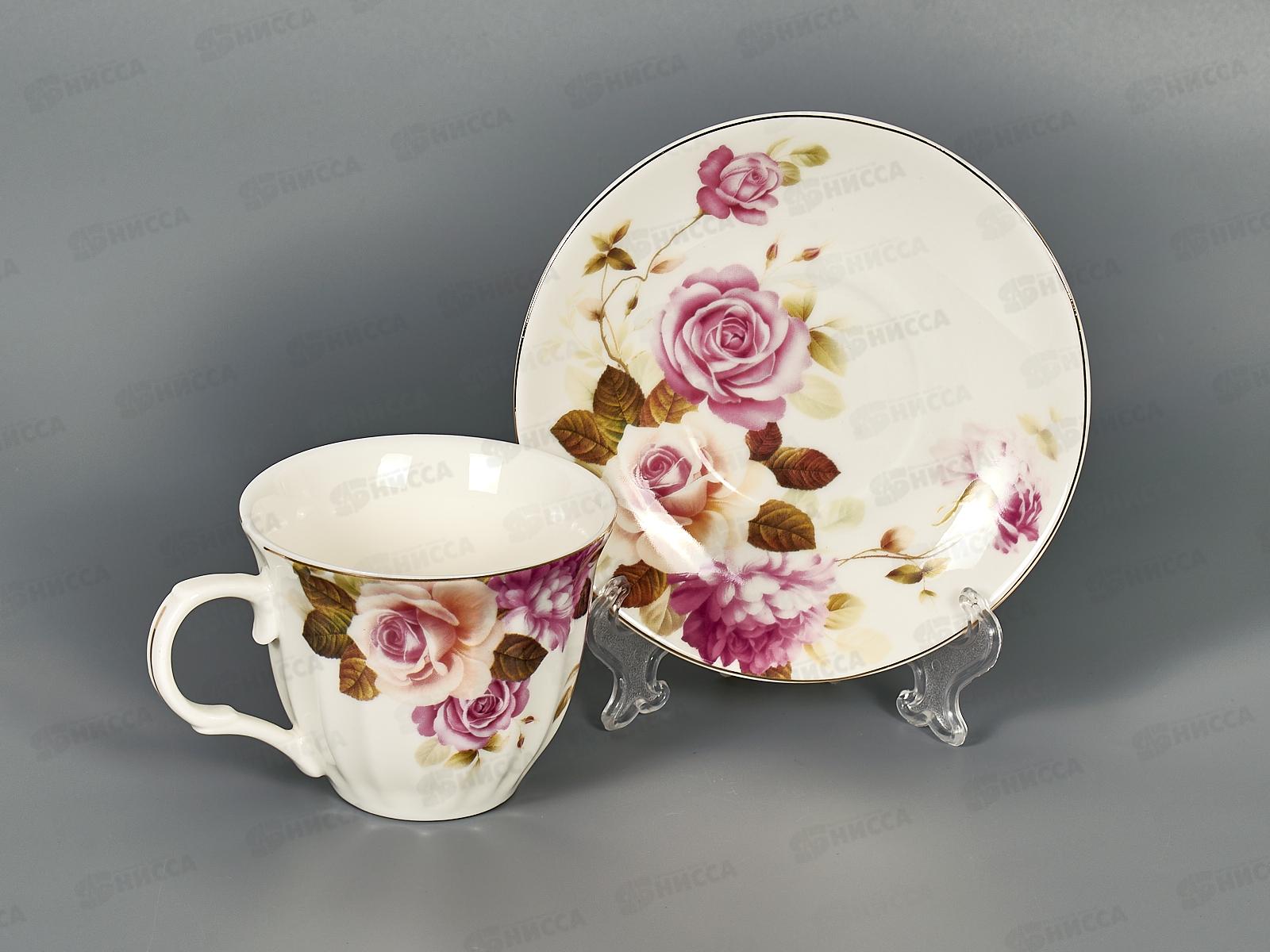 Набор чайный Цветочная мечта на металлической подставке 2321-12М 220мл 248278